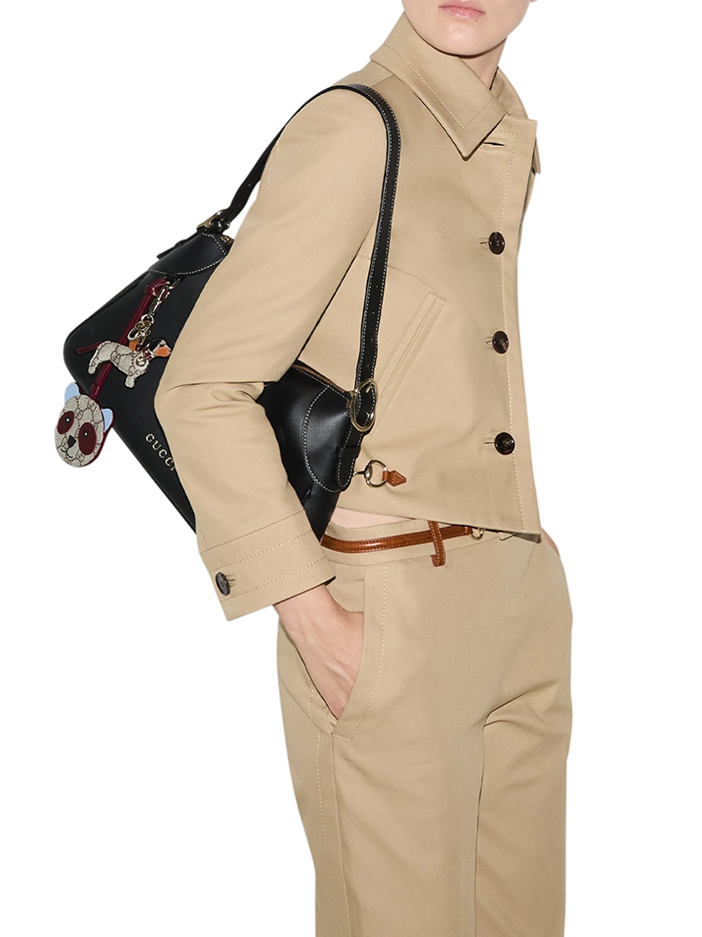 GG Emblem Shoulder Bag - Medium Size Crossbody Purse for Women, Stylish & Lightweight, Perfect for Work, Travel & Everyday Use