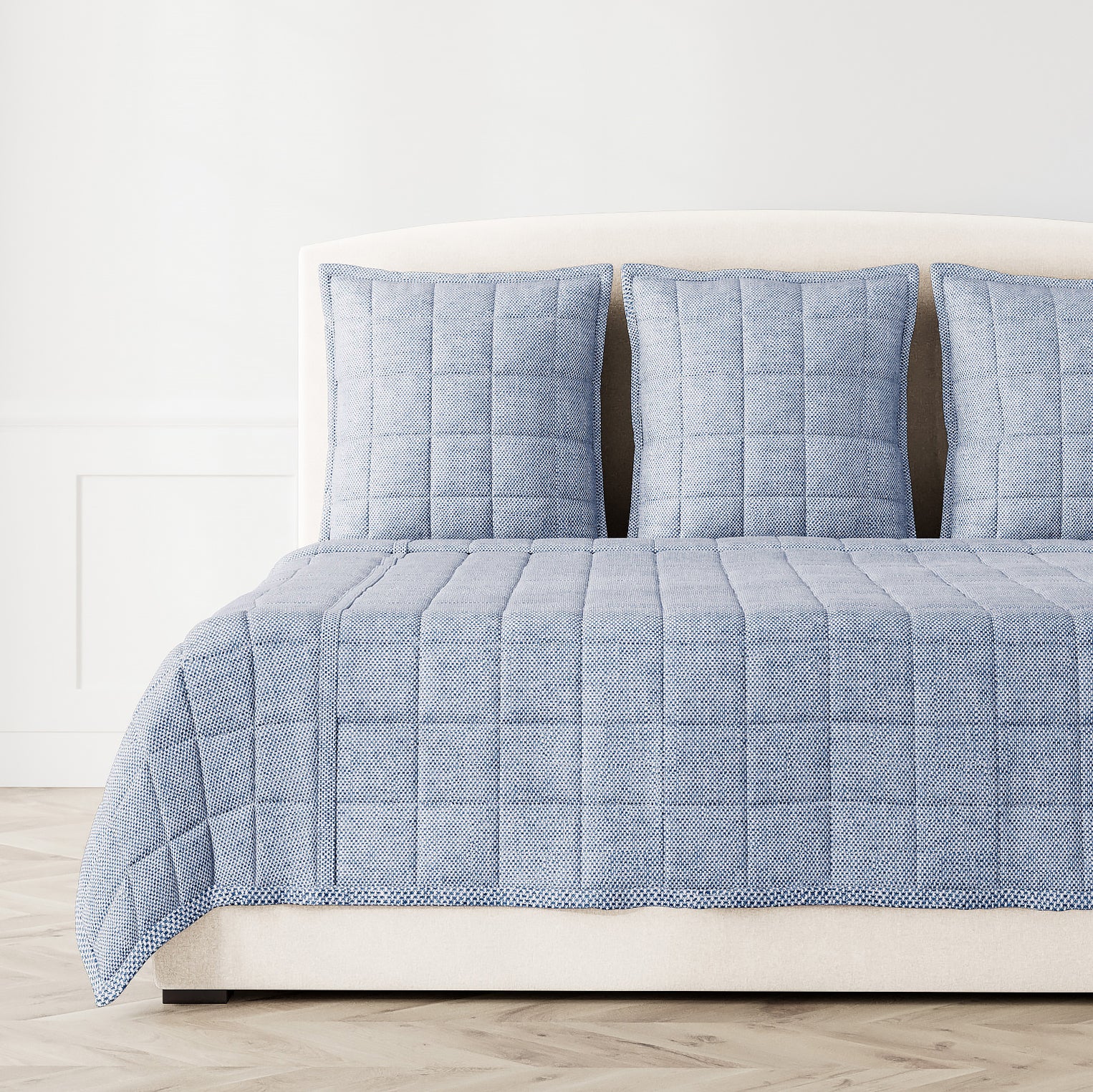 Luxury Panama Quilted Coverlet & Euro Sham Set - Soft Bedding Ensemble for Master Bedroom Decor - Perfect for Hotel-Style Comfort & Elegant Home Styling