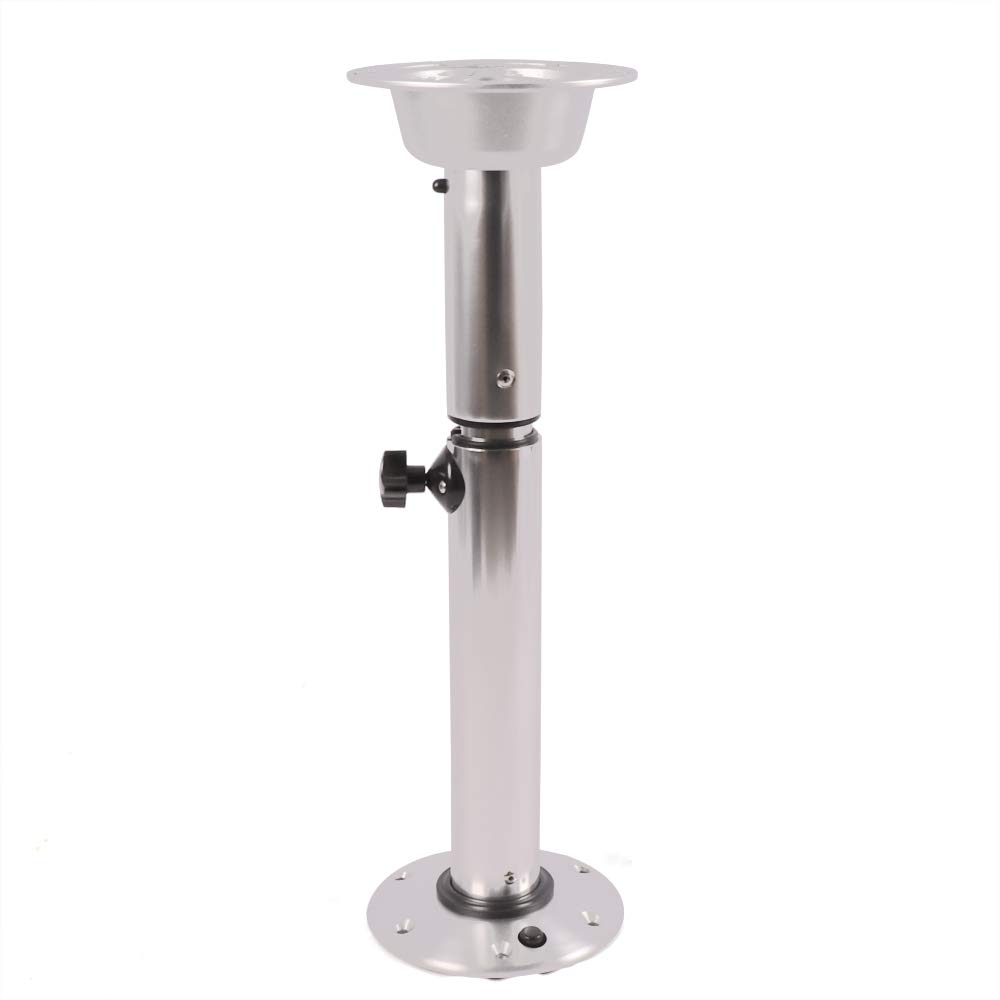Eapmic Adjustable Table Pedestal Stand Leg and Base - Heavy Duty Marine Boat Yacht Caravan Motorhome Workroom Mount Frame (Style 3) | Perfect for Outdoor Dining, RV Living & Workspace Organization