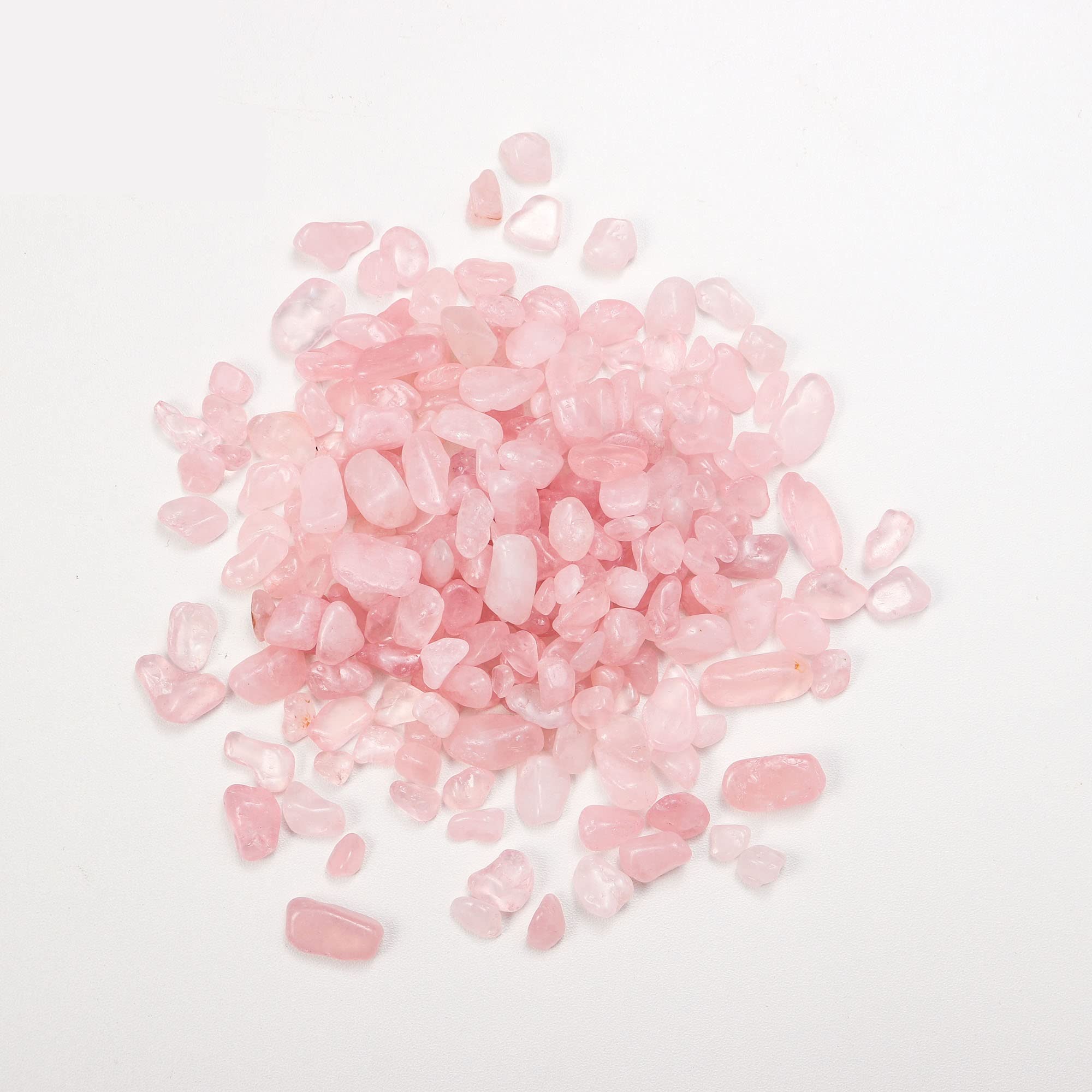 Natural Rose Quartz Crystal Chips Bags - Bulk Undrilled Healing Gemstone Chips for Jewelry Making, Crafts & Home Decor - High Quality Rose Quartz Stones - Perfect for DIY Projects, Meditation & Energy Healing