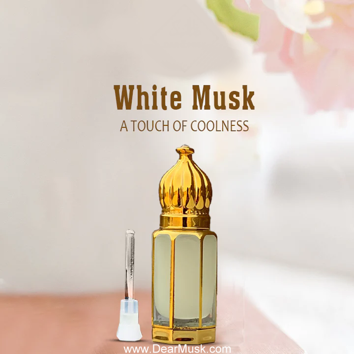 Premium White Musk Tahara Perfume Oil 12ml - Cool & Fresh Scent, Made in KSA | Unisex Fragrance for Daily Wear, Special Occasions & Gift Giving