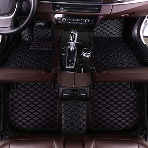 Premium All-Weather Car Floor Mats for Chrysler 300 Touring 2012-2021 - Full Coverage Non-Slip Leather Liners (Black) - Perfect for Daily Commute, Road Trips & Winter Protection