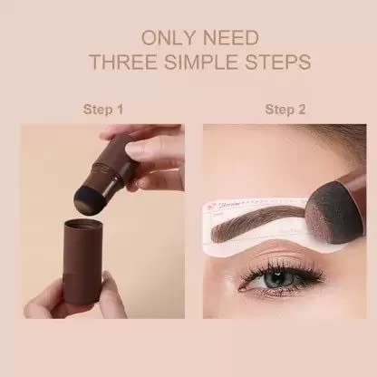 2 in 1 Hairline Stamp & Eyebrow Pencil Makeup Kit - Natural Hair Growth & Brow Filling for Daily Beauty Routine - Perfect for Busy Mornings, Travel & Touch-ups
