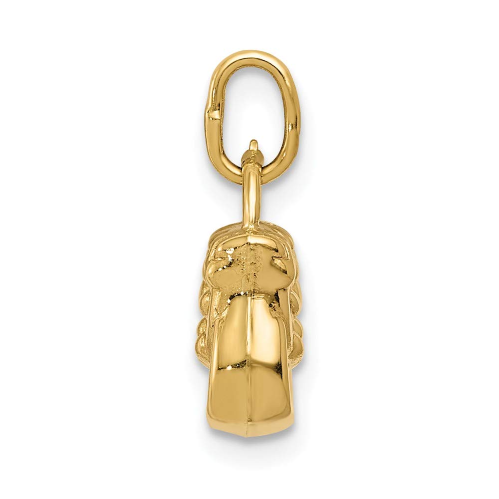 14K Yellow Gold 3D Purse Charm Pendant - Elegant Handbag & Jewelry Accessory for Women - Perfect Gift for Birthdays, Anniversaries & Special Occasions
