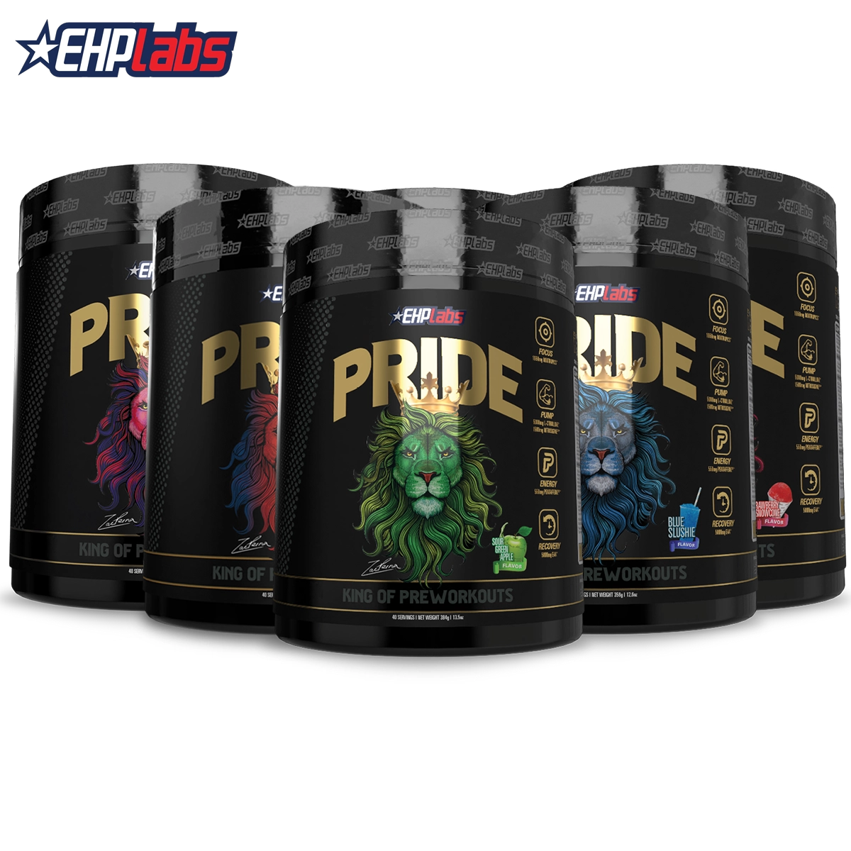 EHP Labs Pride Pre-Workout Powder - 40 Servings for Energy, Focus & Performance | Best for Gym, Bodybuilding & Fitness Training