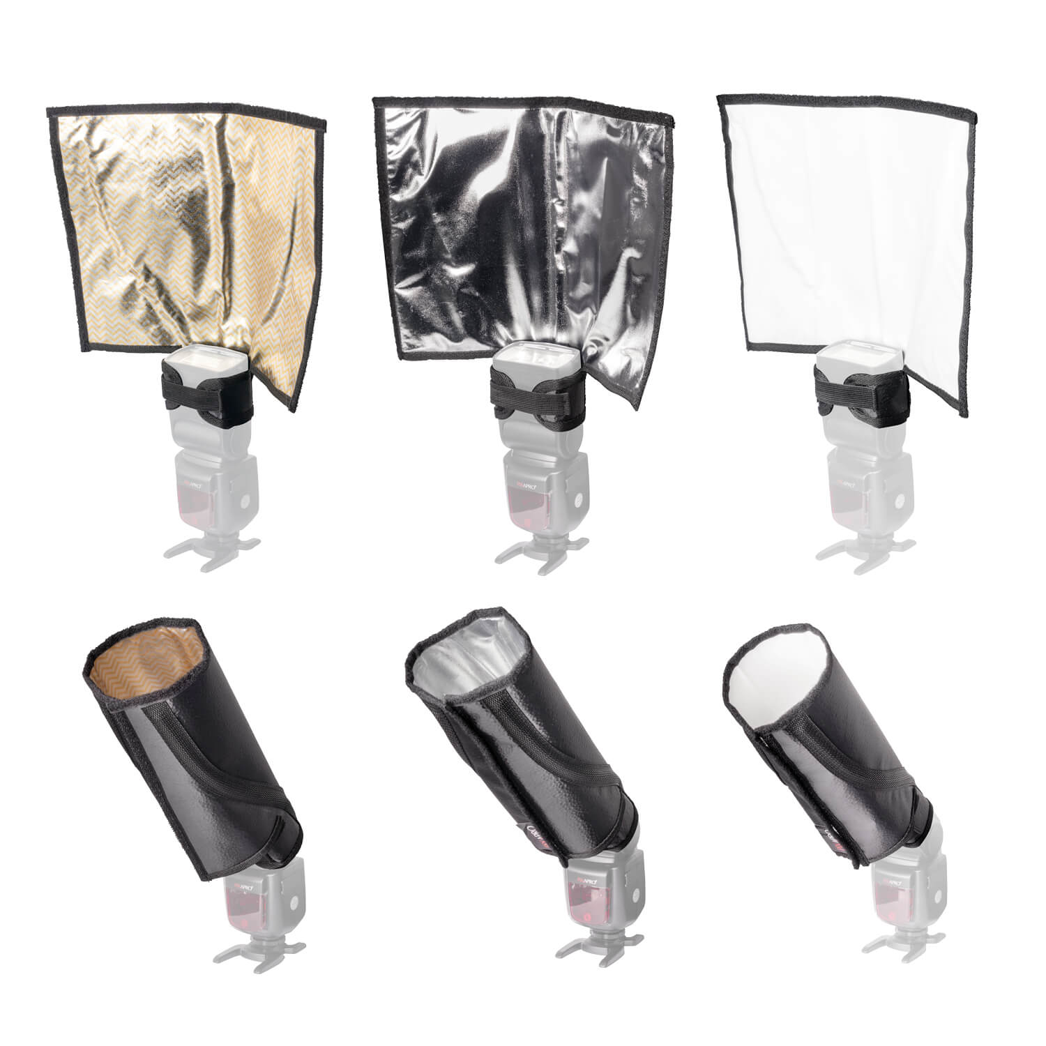 Portable & Lightweight Photography Reflector Bounce Card with Snoot Speedlite - Perfect for Studio Lighting, Outdoor Shoots & Speedlight Flash Photography
