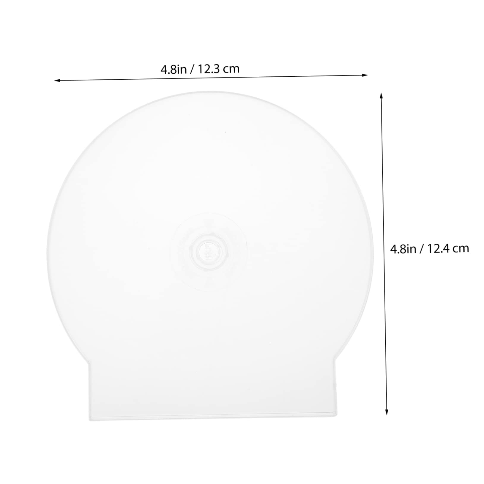 KONTONTY Protective CD Case - Clamshell Design CD/DVD Holder for Secure Storage | Ideal for Music, Movies, and Data Disc Organization