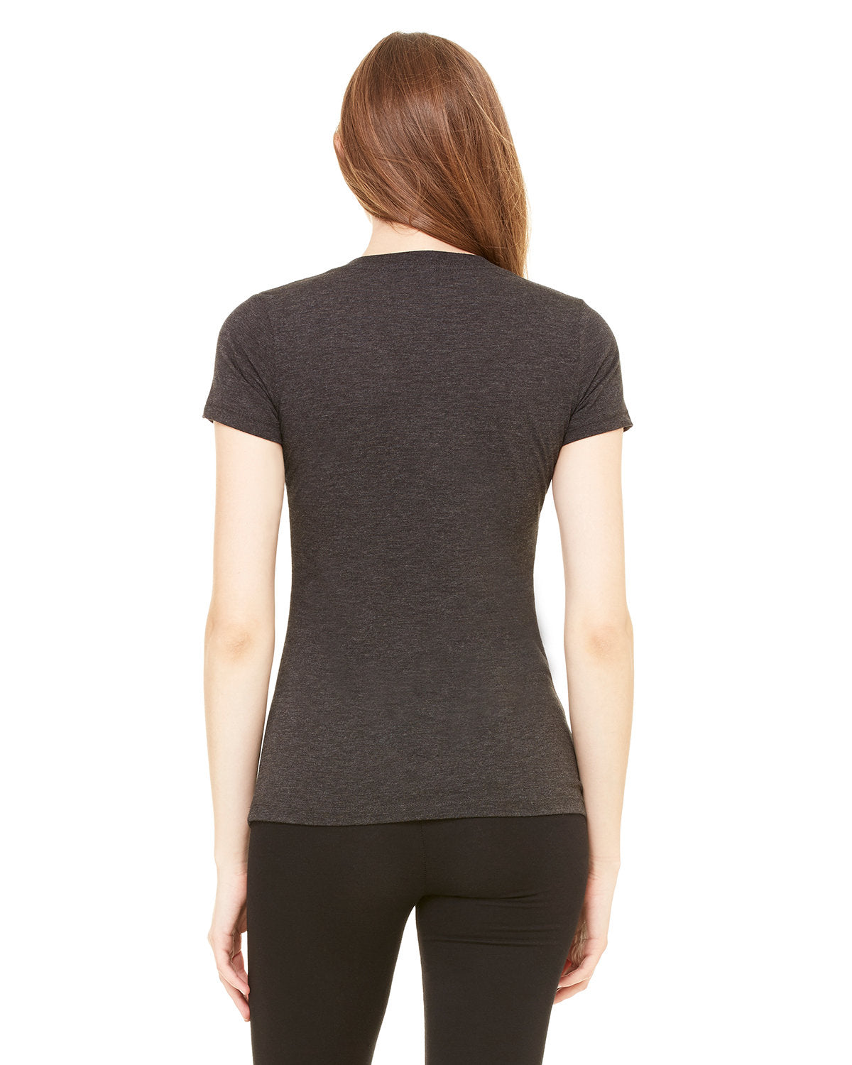 Bella + Canvas 8435 Women's Soft Tri-Blend Short Sleeve V-Neck T-Shirt - Comfortable Casual Tee for Everyday Wear, Gym & Lounge