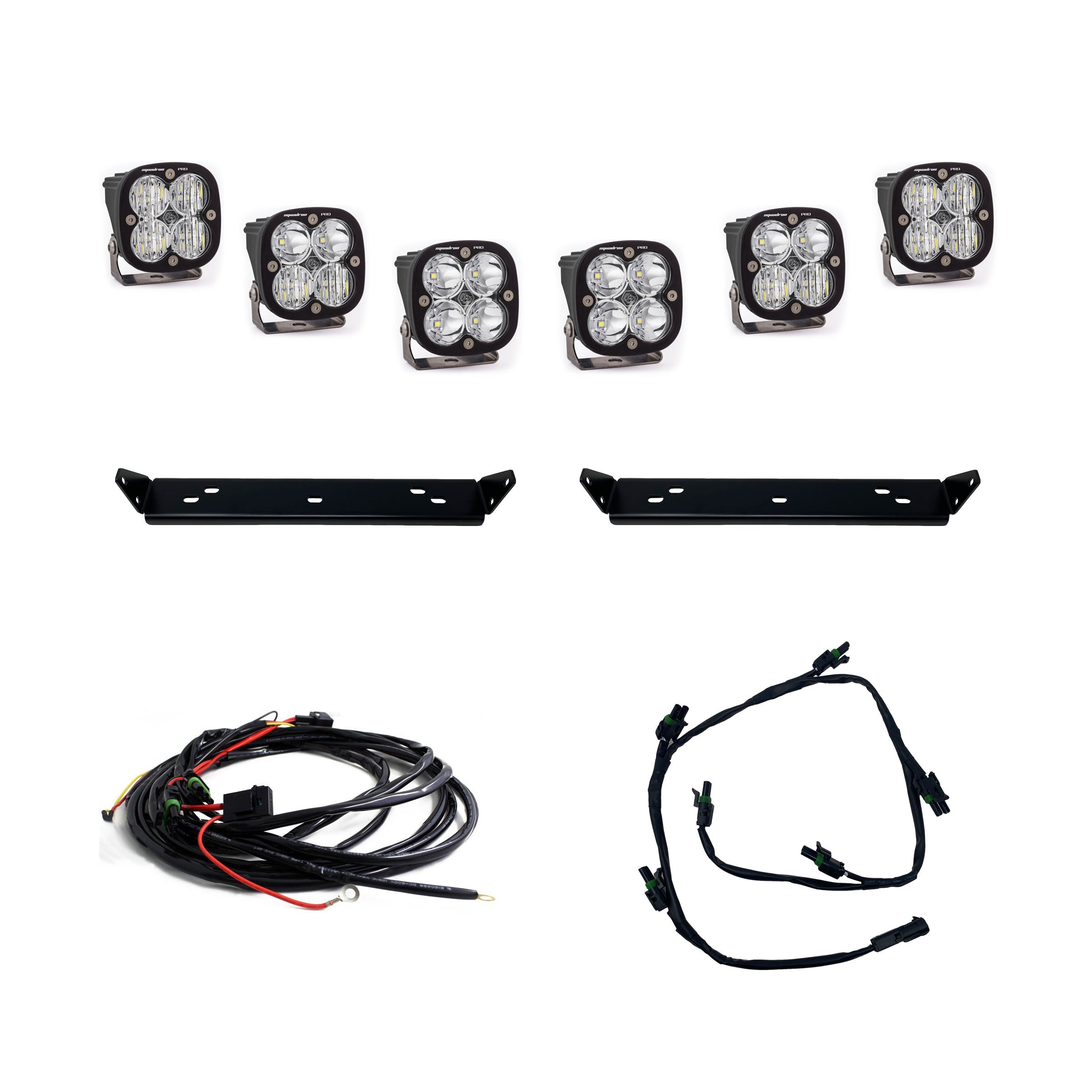 2021-2023 Ford Raptor Baja Designs Squadron Series Behind the Grille Light Kit - Off-Road LED Lighting for Enhanced Visibility & Style