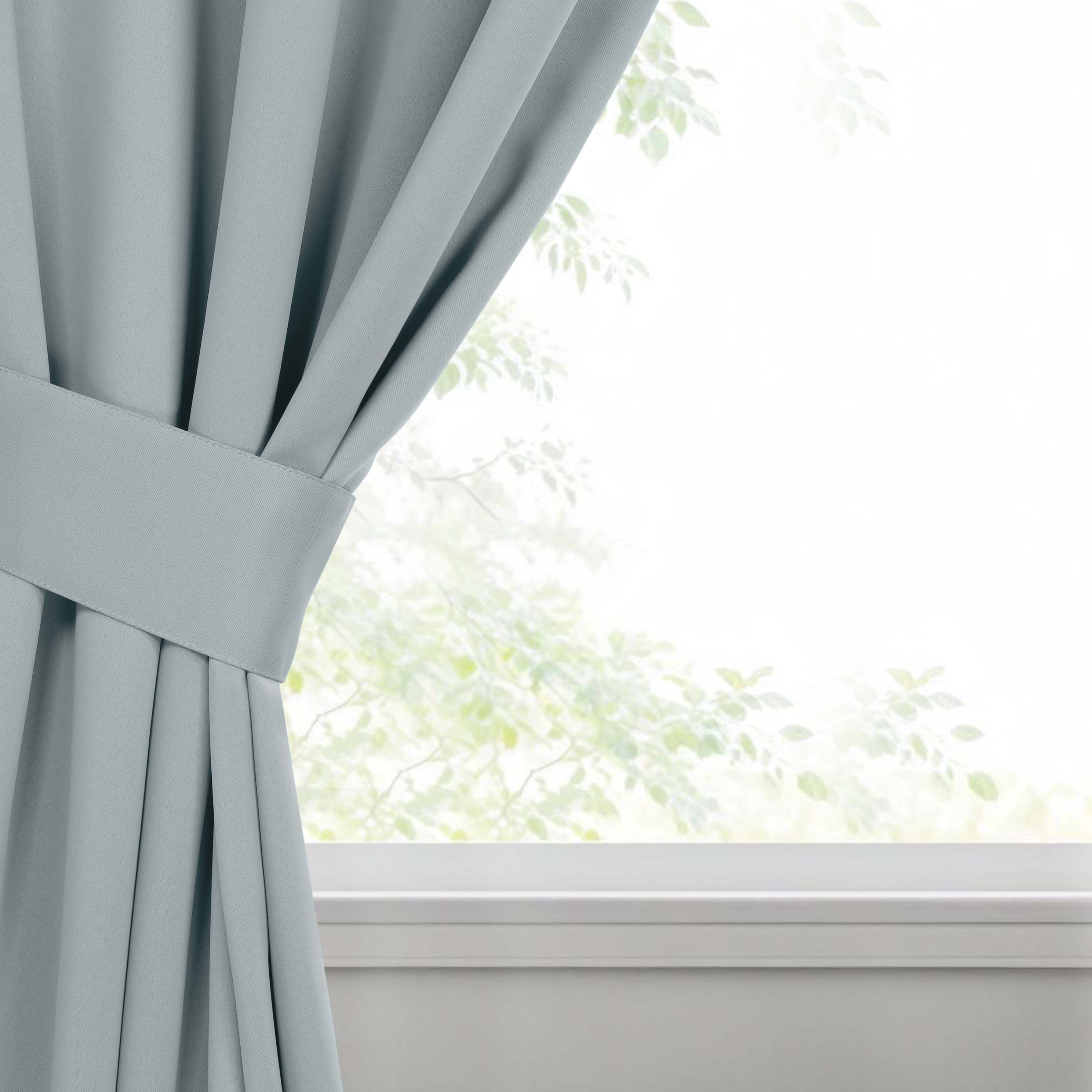 Premium Blackout Curtains Set of 2 - 100% Room Darkening, Machine Washable & Noise Reducing for Bedroom, Nursery & Home Theater