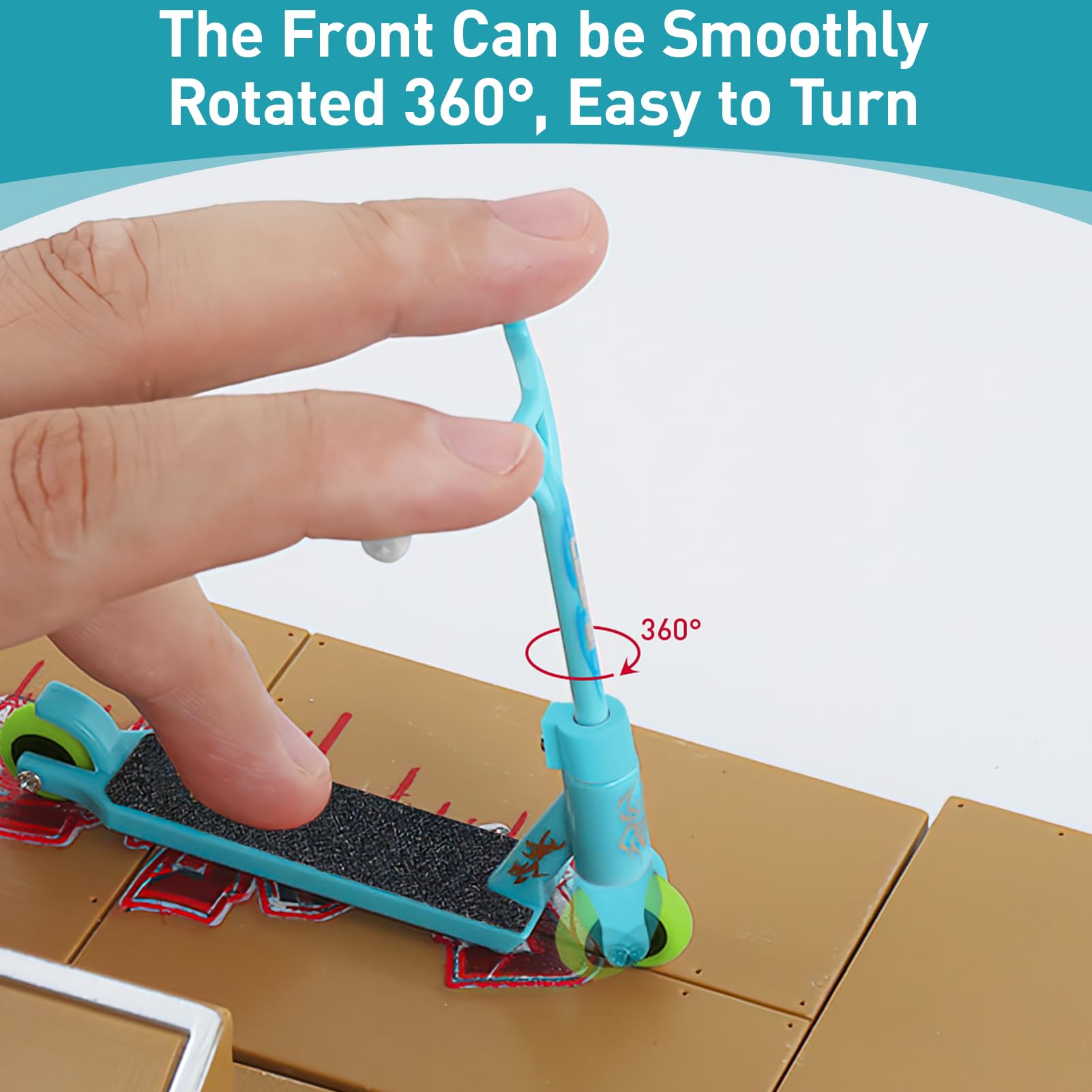 Metal Finger Scooter - 4 Pack Mini Finger Skateboards for Kids & Adults - Sensory Fidget Toys for Stress Relief - Perfect for Office, School & Home Use