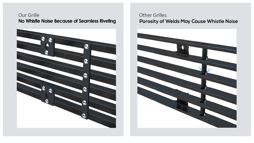APS Stainless Steel Black Billet Front Grill Insert for 2003-2006 Toyota Tundra - Lower Bumper Replacement (S18-H69356T) | Durable & Stylish Upgrade for Off-Road & Daily Driving