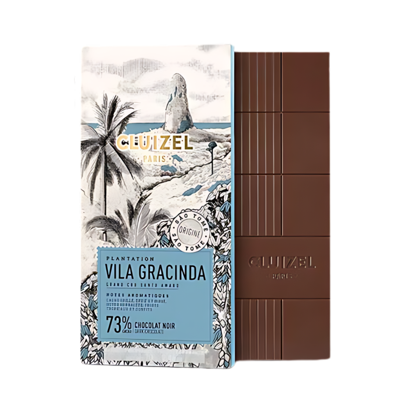 Cluizel Single Estate Vila Gracinda 73% Dark Chocolate Bar - Premium Gourmet Chocolate for Baking, Gifts & Desserts