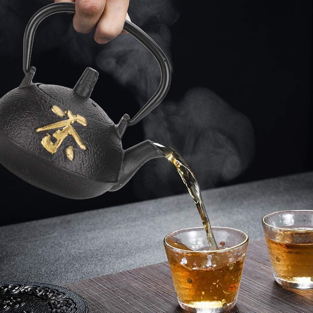 Garosa 0.3L Japanese Cast Iron Tea Kettle - Traditional Tetsubin Teapot for Stovetop Use, Home Brewing & Zen Tea Ceremony - Perfect for Green Tea, Herbal Tea & Relaxation Moments