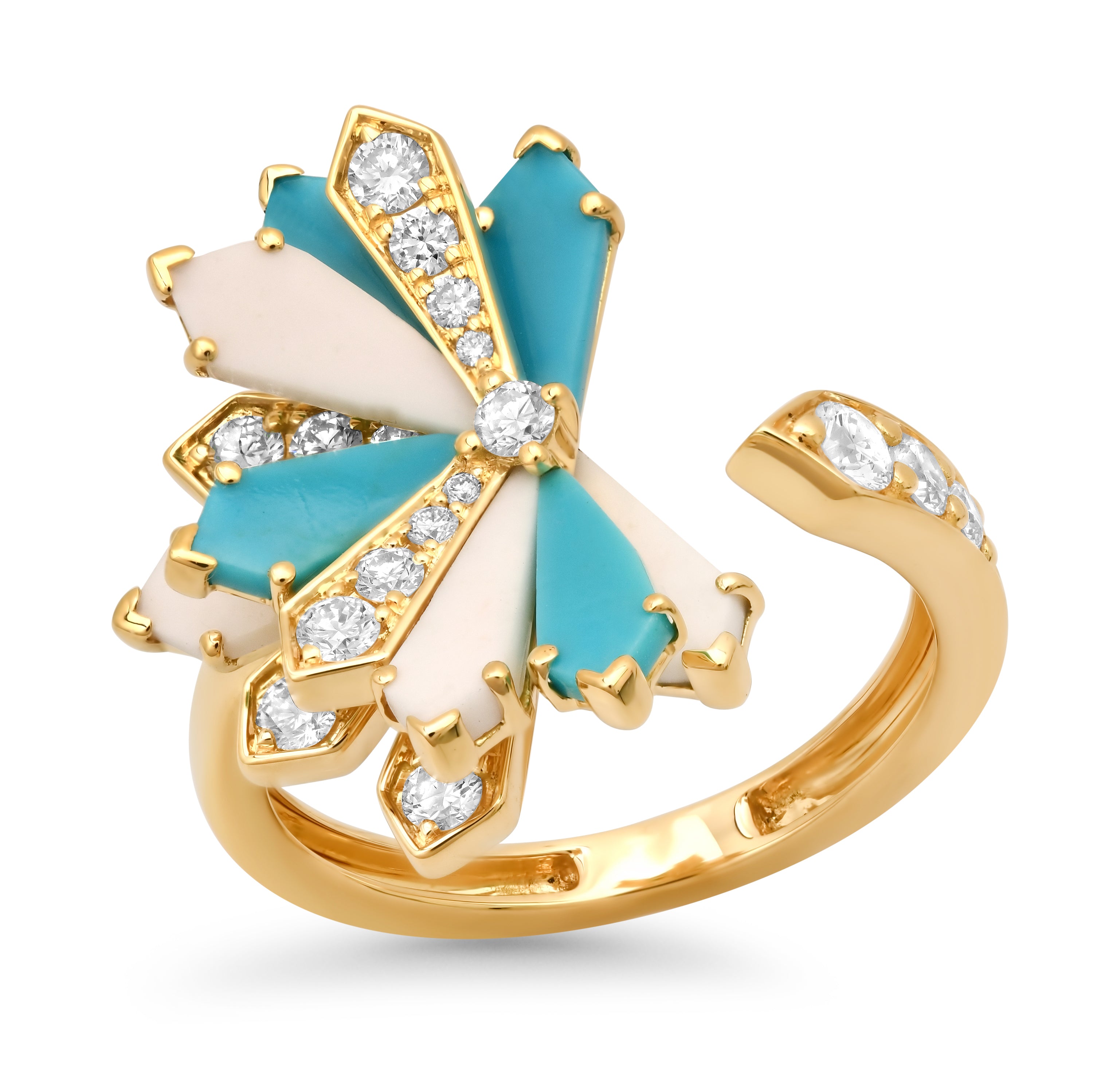 Stylish Penacho Fan Ring Set - 4 Elegant Ring Combinations for Women | Perfect for Parties, Weddings & Everyday Fashion Accessories