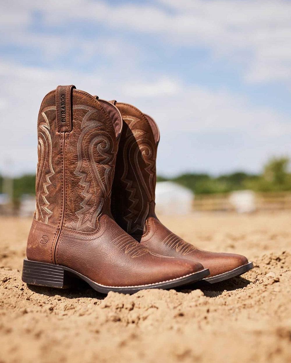 Durango Men's Westward Western Cowboy Boots - Genuine Leather Riding Boots for Men - Comfortable Work & Outdoor Boots for Ranch, Rodeo & Country Style