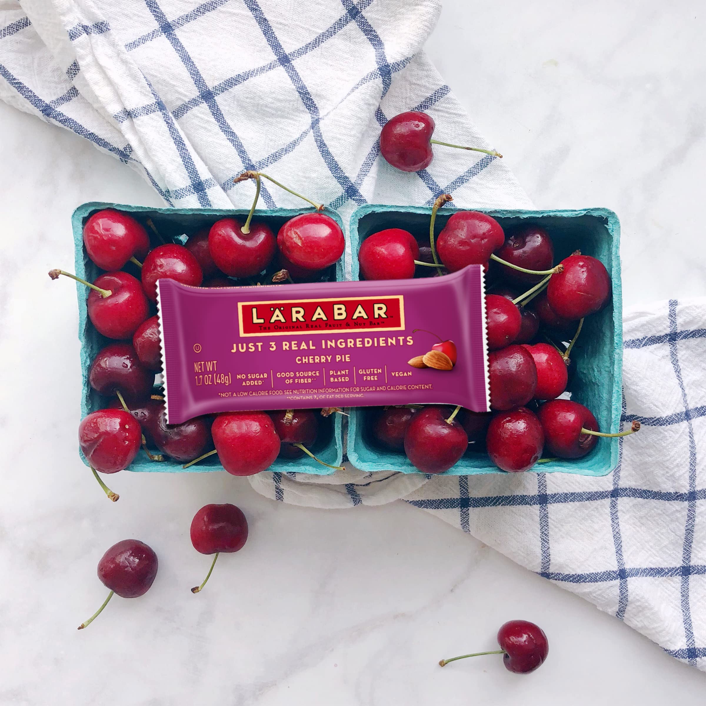 Larabar Cherry Pie Gluten Free Vegan Fruit & Nut Bar - 1.7 oz (16 Count) - Healthy Snack for Hiking, Travel & On-the-Go Energy