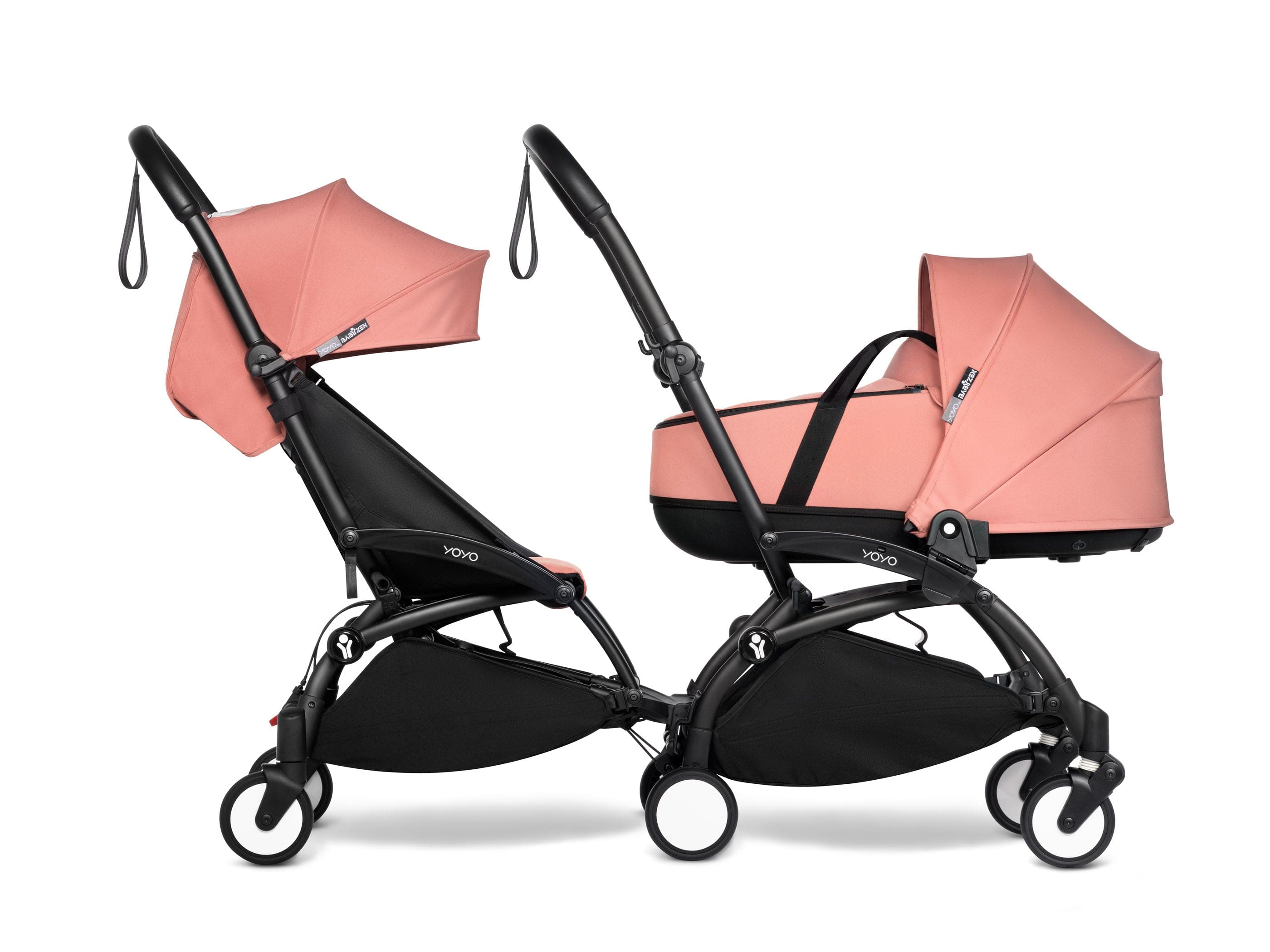 Stokke YOYO 3 Double Stroller with Bassinet & Toddler Seat - Lightweight Compact Travel Stroller for Twins or Siblings (Ages 0-4) | Perfect for City Walks, Air Travel & Everyday Use
