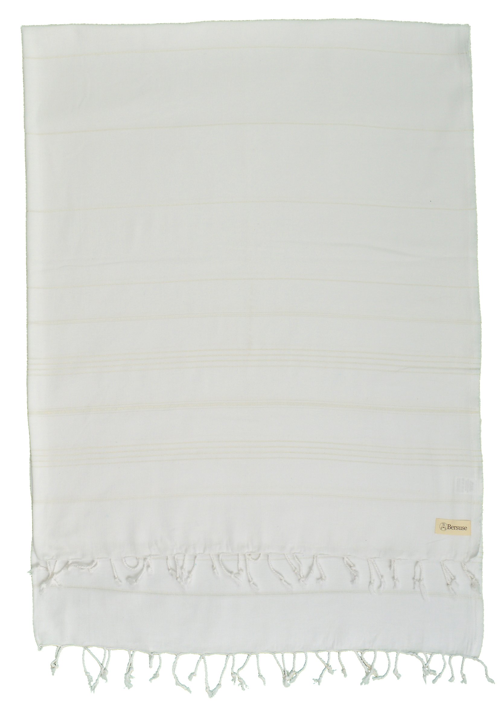 Premium 100% Cotton Turkish Peshtemal Towel - Extra Large 61x82 Inches, Quick-Dry Lightweight Beach Blanket & Throw Blanket (Set of 3, White) | Perfect for Beach, Pool, Yoga, Travel & Home Decor