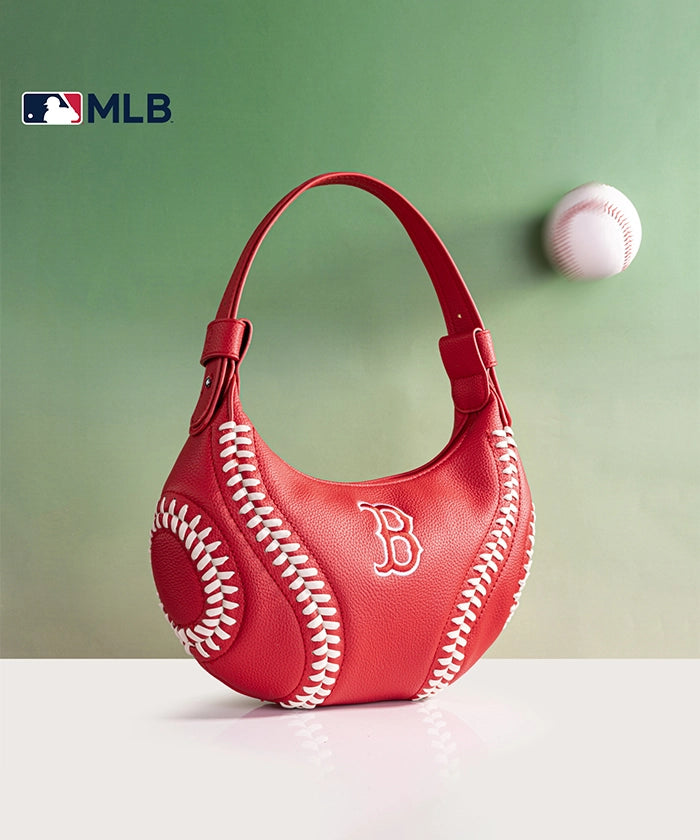 MLB Boston Red Sox Team Hobo Bag - Official Licensed Baseball Shoulder Bag for Women & Men - Perfect for Games, Travel & Daily Use