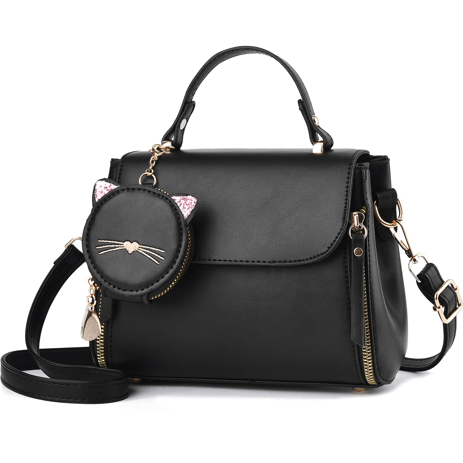 IHAYNER Women's Fashion Top Handle & Crossbody Shoulder Bag - Cute Kitty Purse for Girls & Ladies | Perfect for Work, Dating, Shopping & Daily Use