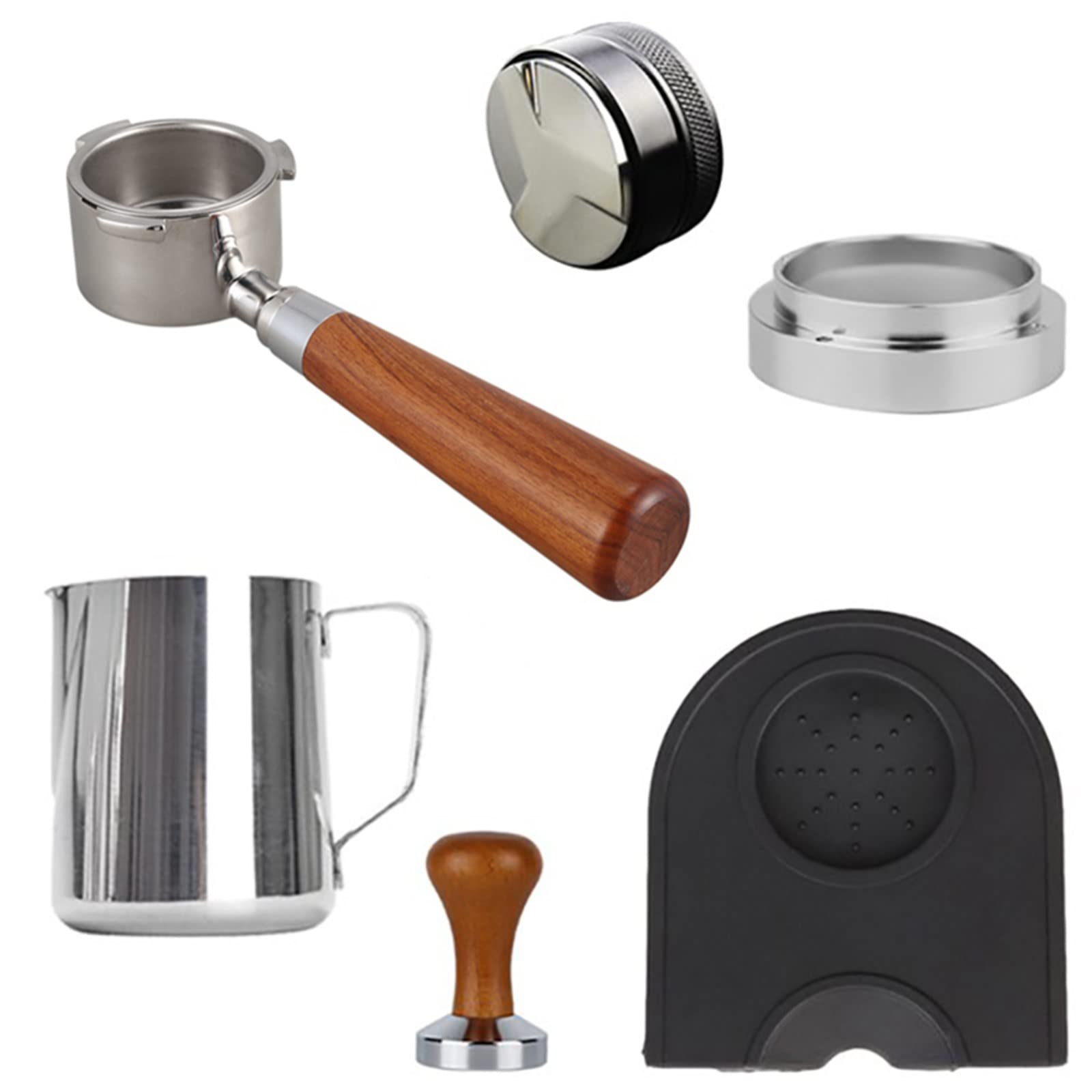 Premium 51MM Stainless Steel Bottomless Portafilter with Replacement Filter Basket - Barista-Grade Coffee Accessory for Espresso Machines | Perfect for Home Brewing & Professional Cafes