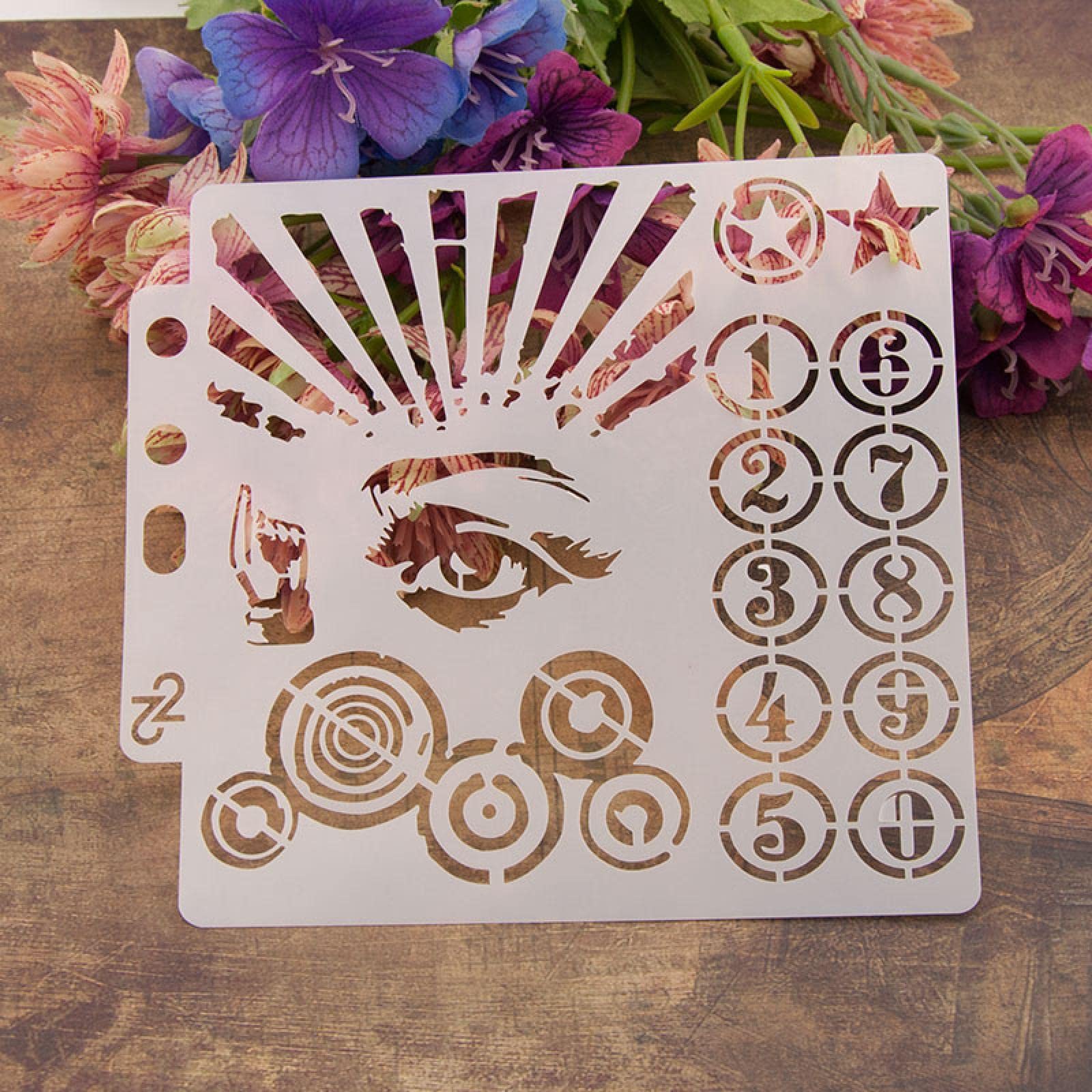 Reusable 13cm Circle Stencil for Drawing and Painting - Wood, Floor, Wall & Furniture Template - DIY Home Decor, Craft Projects & Art Designs