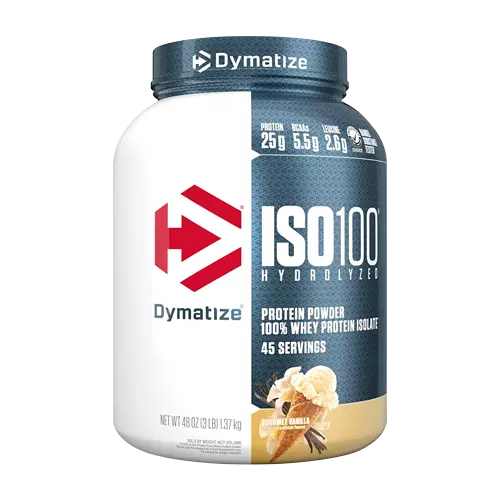 Dymatize ISO100 Whey Protein Powder - 100% Hydrolyzed Fast Absorbing Protein for Muscle Recovery & Growth - Perfect for Post-Workout & Fitness Enthusiasts