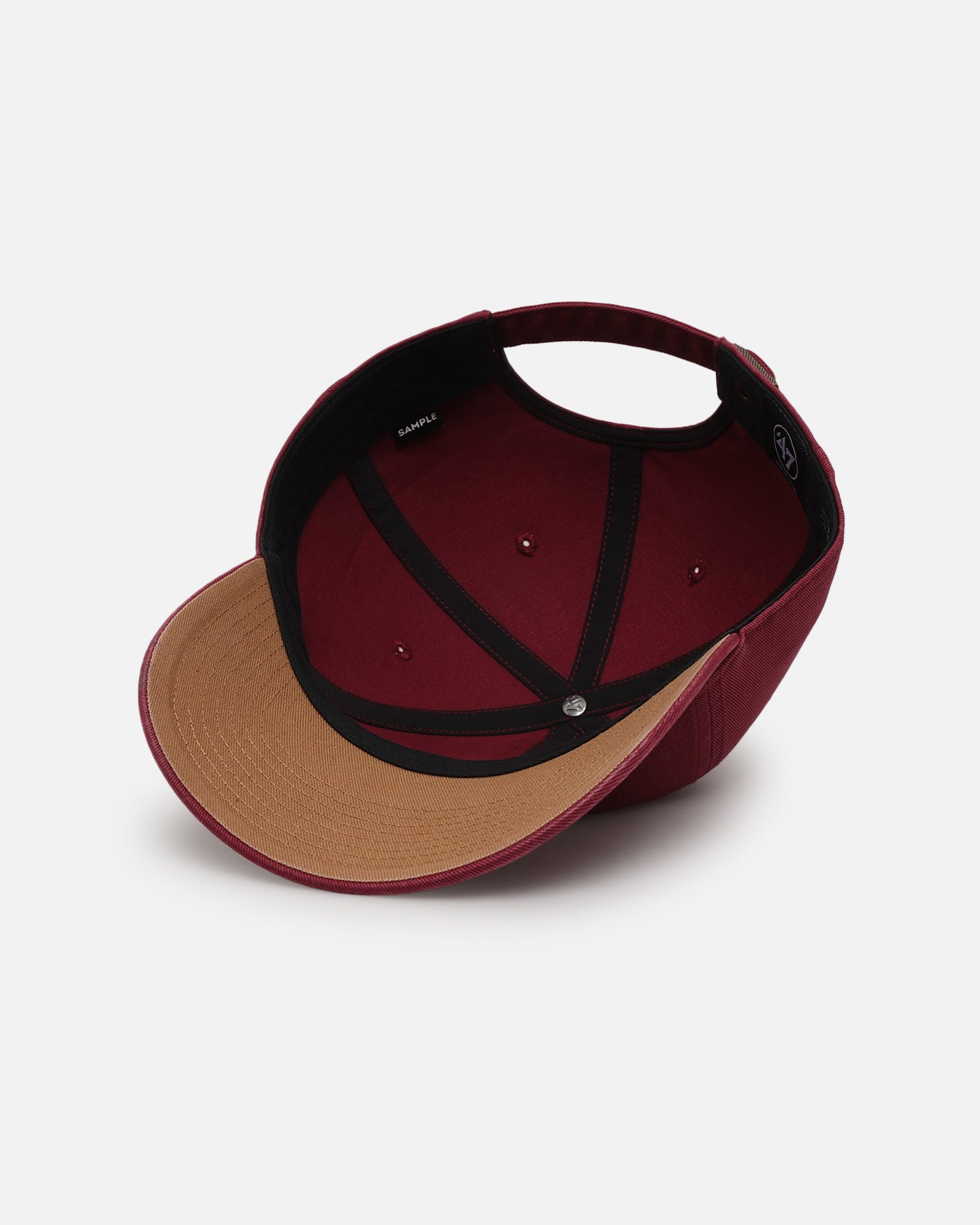 47 Brand New York Yankees 'Yankees Colour Wheel' 47 Clean Up Adjustable Strapback Cap - Cardinal Red for Baseball Games & Streetwear Fashion