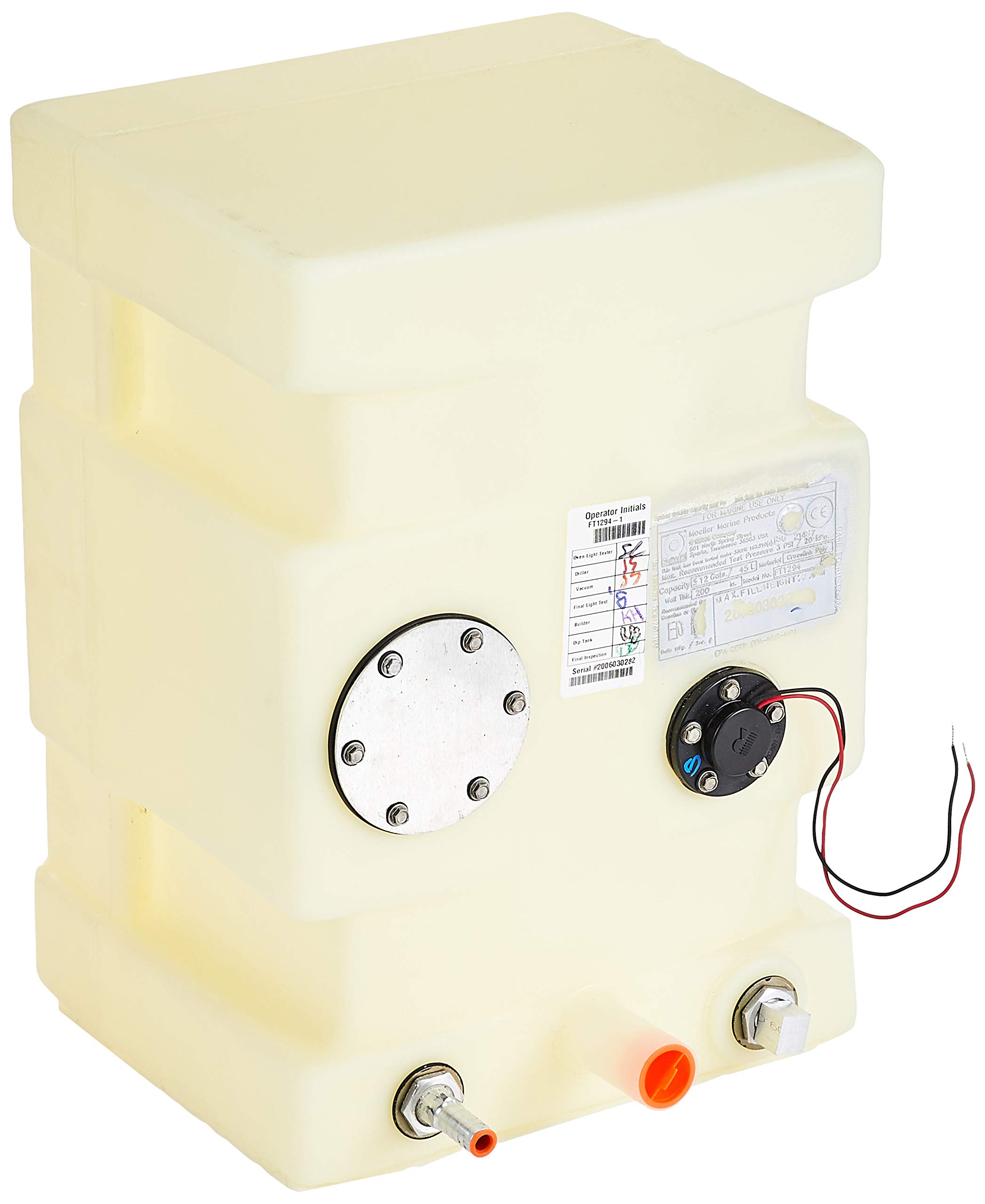 Moeller Marine Below Deck Permanent Fuel Tank - Compatible with Boats Built Before 2011 | Durable Gas Tank for Marine & Boating Applications