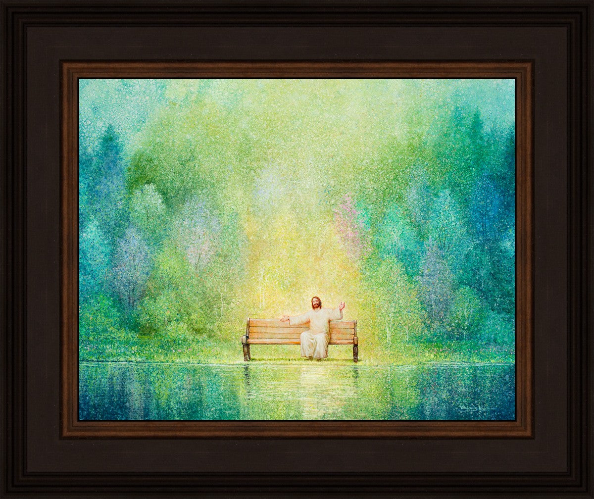 Come Unto Me and I Will Give You Rest - Inspirational Christian Wall Art for Home Decor & Church - Perfect for Bedroom, Living Room & Office