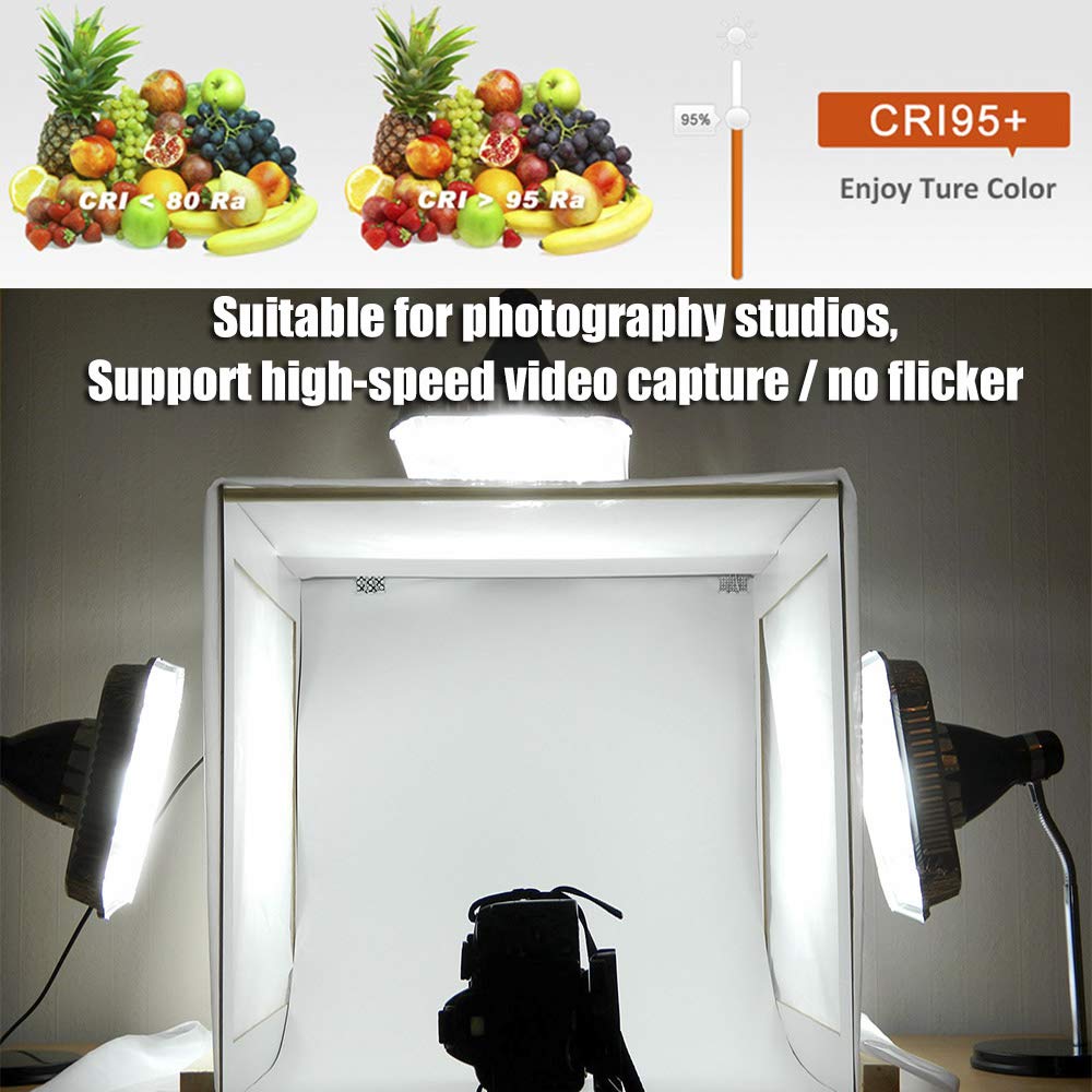 Quad Row LED Strip Lights - 24VDC 3528SMD 146LEDs/Ft High CRI 95 - Ultra Bright Flexible LED Tape Lights - 1,170 Lumens/Ft - 2400 LEDs 16.4Ft Roll - Perfect for Photography Lighting, Home Decoration & Commercial Display (White 6000K)