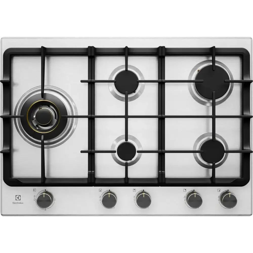 Electrolux EHG755SE 75cm 5-Burner Gas Cooktop with UltimateTaste 900 Technology - Perfect for Home Kitchens, Restaurants & Outdoor Cooking