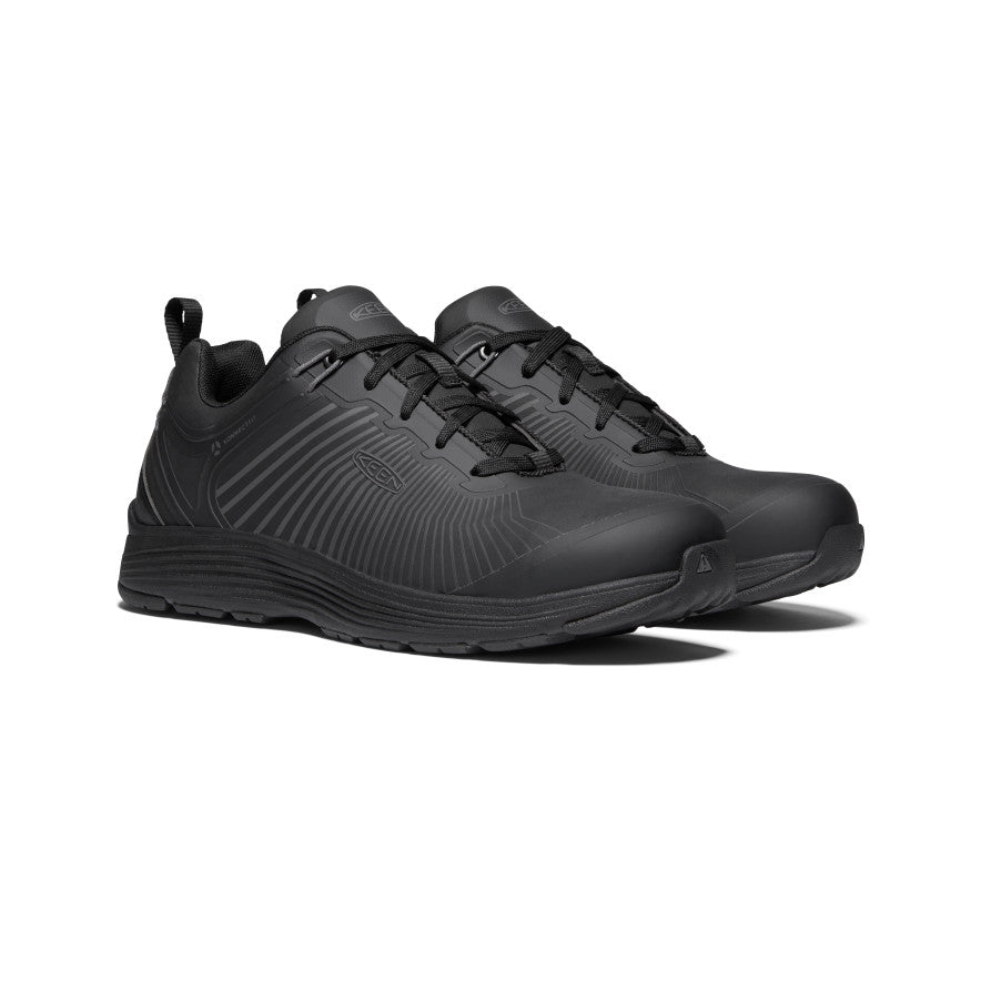 Sparta XT Men's Safety Work Boots with Aluminum Toe - Black/Black for Construction, Warehouse & Industrial Work