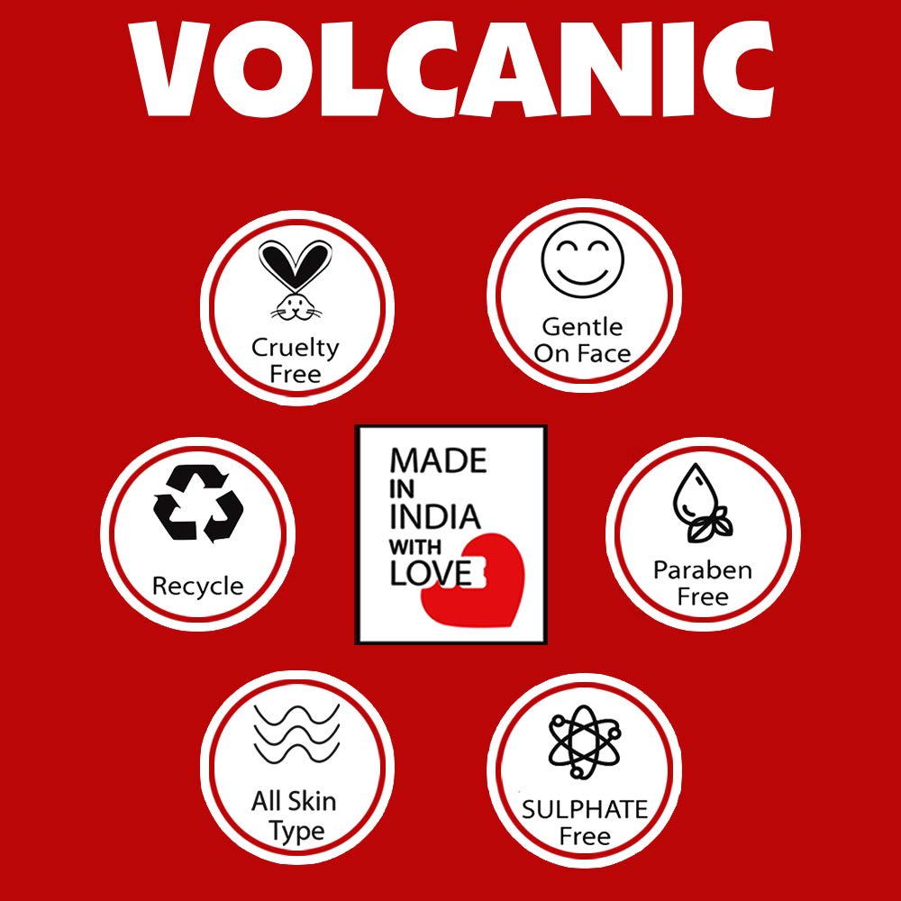 Men's Volcanic Face Cream 100ml - Acne Treatment, Dark Spot Remover for Dry & Oily Skin, Non-Greasy Moisturizer with Fast Absorption - Promotes Glowing Skin - Perfect for Daily Skincare Routine & Post-Shave Care