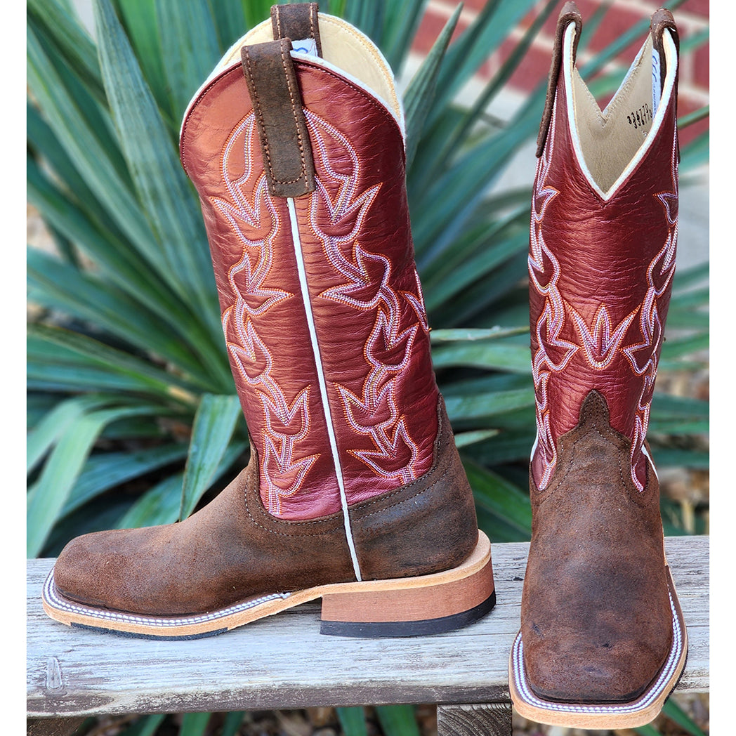 Anderson Bean Women's Waxy Kudu Leather Cowboy Boots - Comfortable Western Riding Boots for Country Dancing & Outdoor Adventures