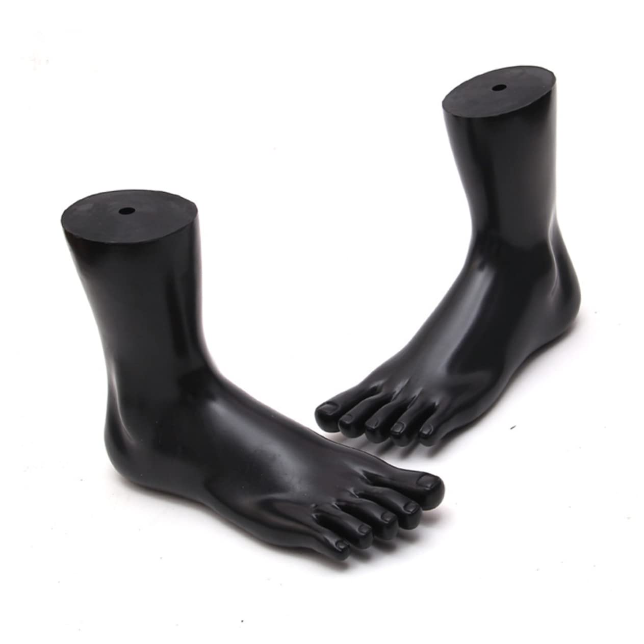 Unisex Left Foot Sock Display Mannequin - Realistic Fake Foot Model for Socks, Anklets & Jewelry Presentation - Perfect for Retail Stores, Photography & Online Shoe Displays