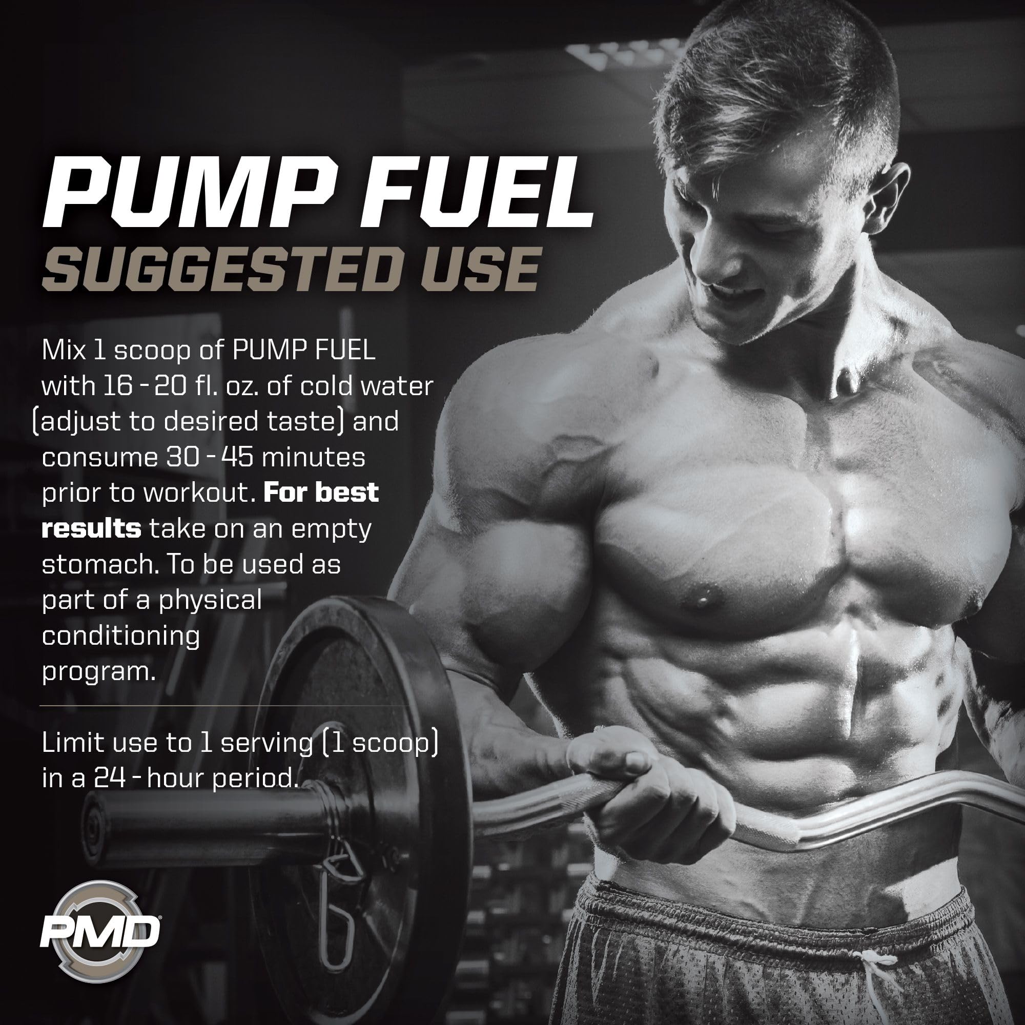 PMD Sports Ultra Pump Fuel Insanity Pre Workout Powder - Energy & Endurance Booster with Amino Acids & Carbs for Gym, CrossFit & Weightlifting - Arctic Blue Blast (30 Servings) | Ideal for Intense Training & Muscle Recovery
