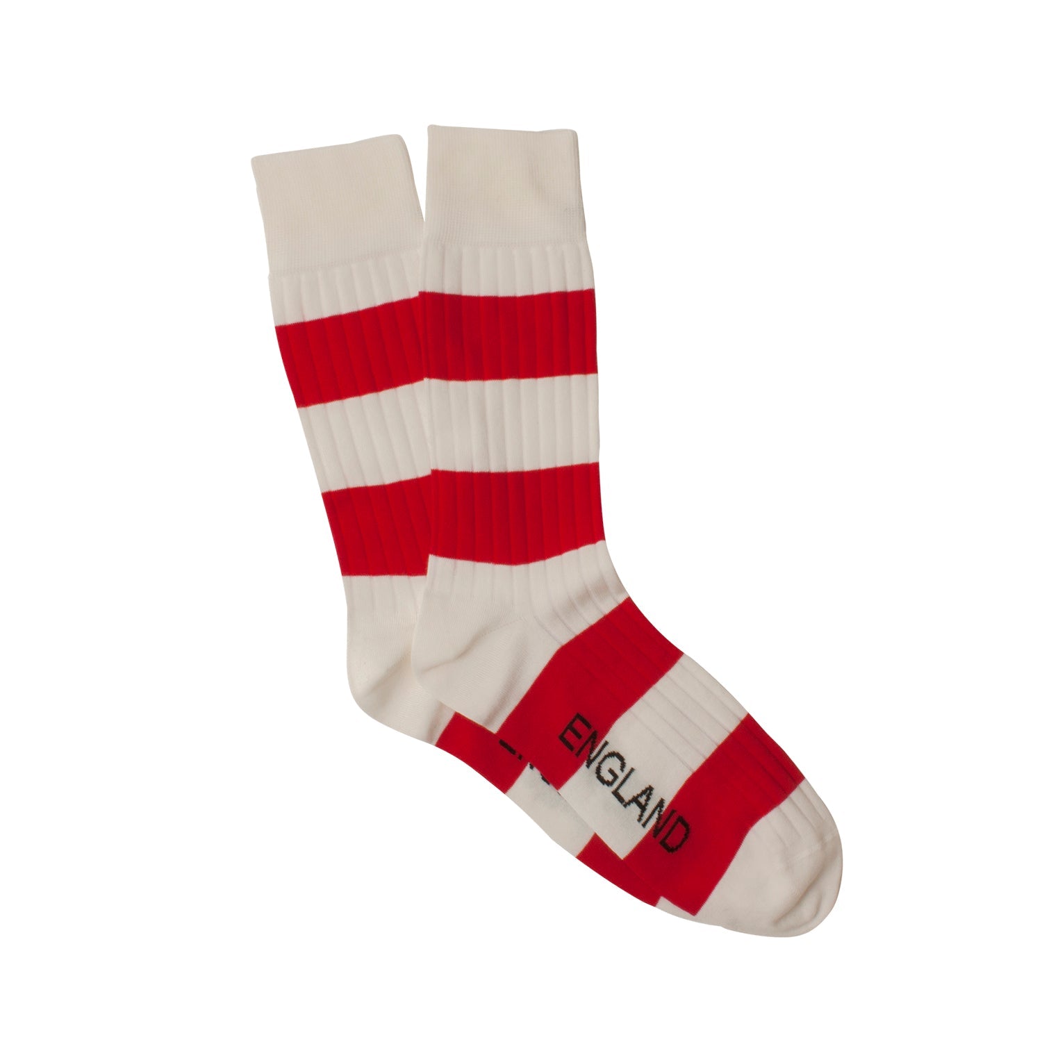Men's England Striped Cotton Socks - Breathable & Comfortable Athletic Socks for Running, Hiking & Casual Wear - UK Flag Design Crew Socks for Sports & Everyday Use