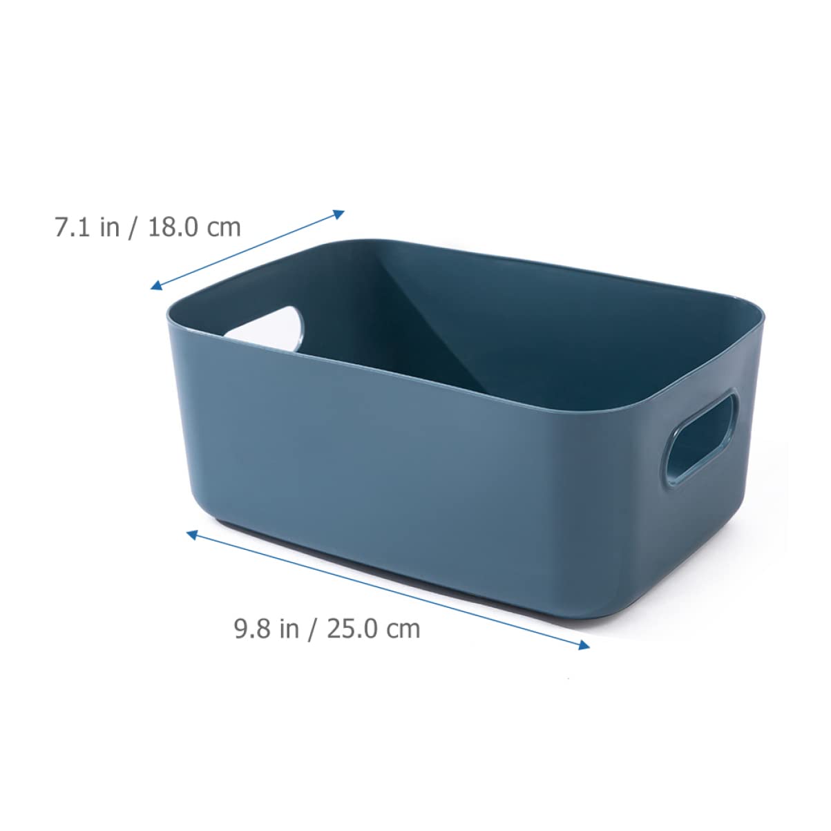 7-Piece Plastic Storage Bins Set - Durable Pantry Organizers with Sturdy Handles for Kitchen, Bathroom & Office Organization | Perfect for Food Storage, Desktop Supplies & Home Organization