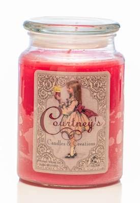 Courtney's Candles Cinnamon Orange Spice Scented 26oz Large Jar Candle - Long Lasting Fragrance for Home, Office & Relaxation | Perfect for Fall Decor, Cozy Evenings & Holiday Gifts