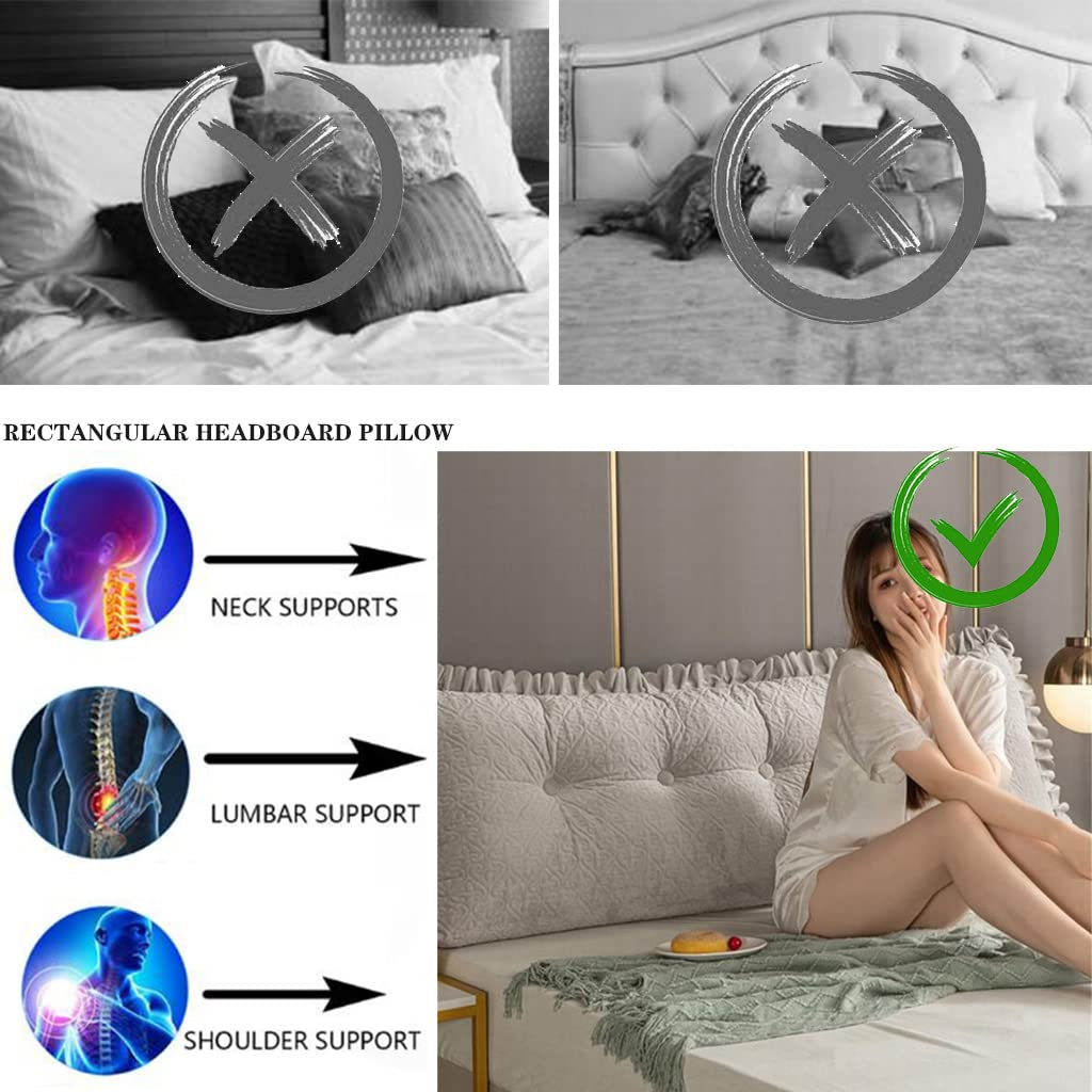**Large Reading Wedge Pillow for Bed - 70