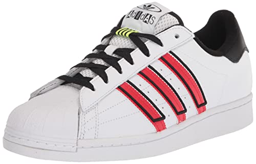 Adidas Originals Men's Superstar Sneakers - Classic White Leather Low-Top Shoes with Shell Toe | Casual Wear, Street Style & Everyday Comfort