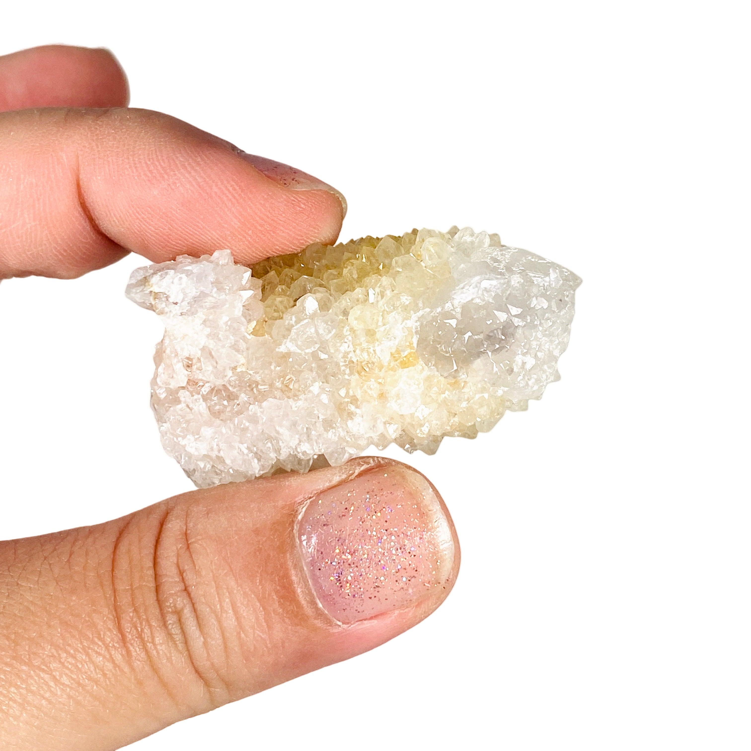 Small Spirit Quartz Cluster SPQC - Natural Healing Crystal for Meditation, Reiki & Energy Work - Perfect for Home Decor, Office Desk & Spiritual Practices