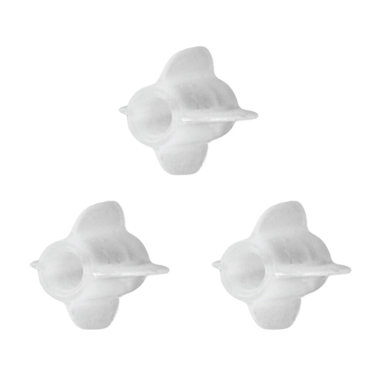 TORPEDO Aerodynamic Wireless Earbuds - 3 Pack Noise Cancelling Bluetooth Headphones for Running & Workout (Clear/Black) | Sweatproof Sport Earphones for Gym, Travel & Daily Use