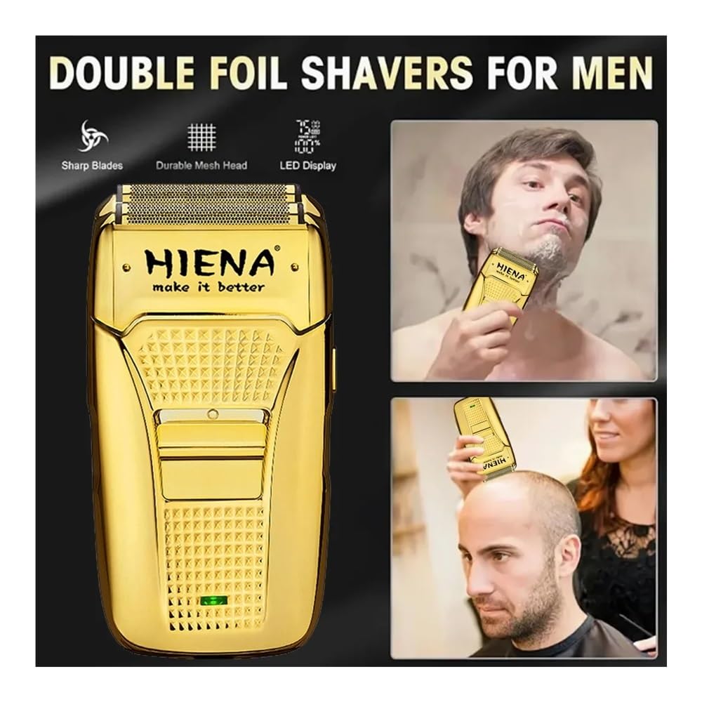 3-Piece Electric Hair Clipper Set for Men - USB Rechargeable High-Performance Trimmer with Sharp Blades for Fast Haircut - Perfect for Home Grooming, Barber Shops & Travel Use