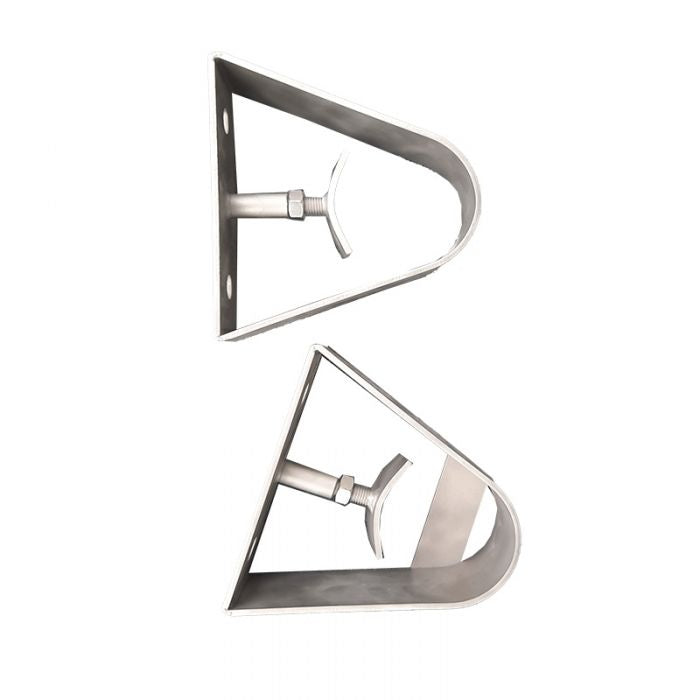 4M/13FT Stainless Steel Camera Pole with Wall Mount Brackets - Ø90mm for Outdoor Security & Surveillance Cameras - Ideal for Home, Office & Commercial Use