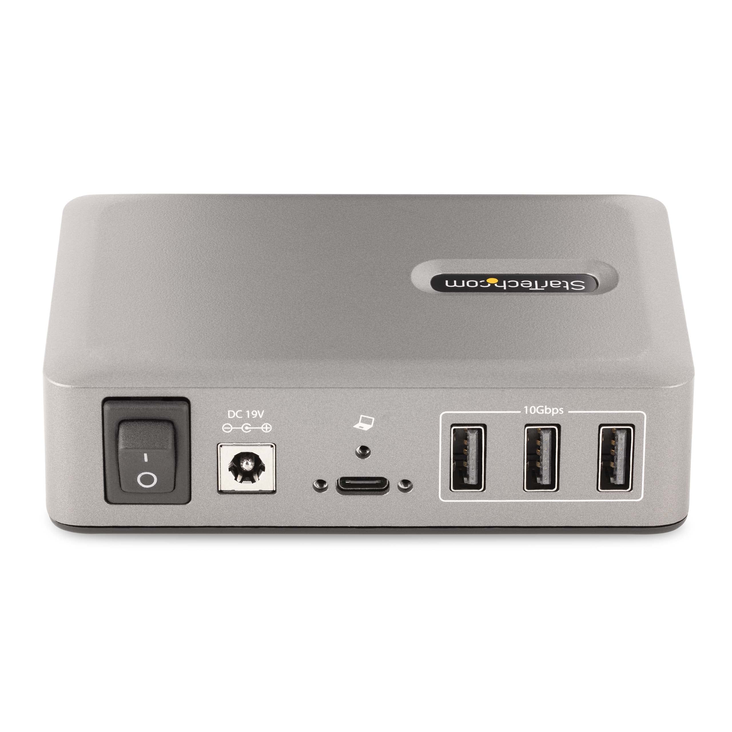 StarTech.com 10-Port USB-C Hub with 8 USB-A & 2 USB-C Ports - 65W Power Supply - USB 3.1 10Gbps High-Speed Data Transfer - Desktop & Laptop USB Hub - USB-IF Certified with 3ft Locking Cable - TAA Compliant - Perfect for Home Office, Gaming & Multi-Device Charging
