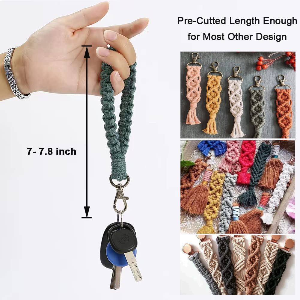 Boho Macrame Keychain Kit - DIY Craft for Adults & Kids, Perfect for Beginners & Gifts