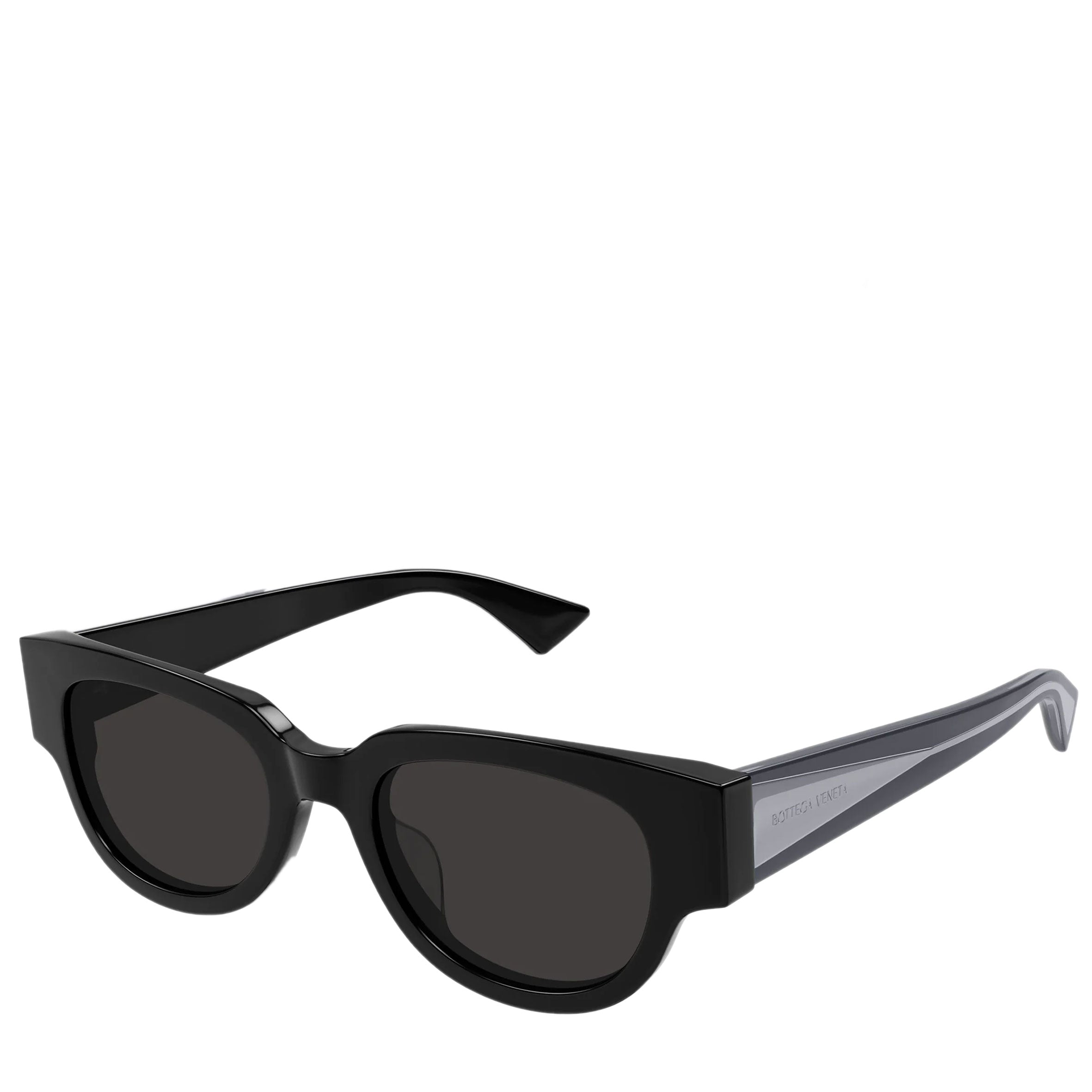BV128S New Classic Angular Acetate Sunglasses for Men & Women - Black (Small) - UV Protection, Lightweight & Stylish for Driving, Beach & Outdoor Activities